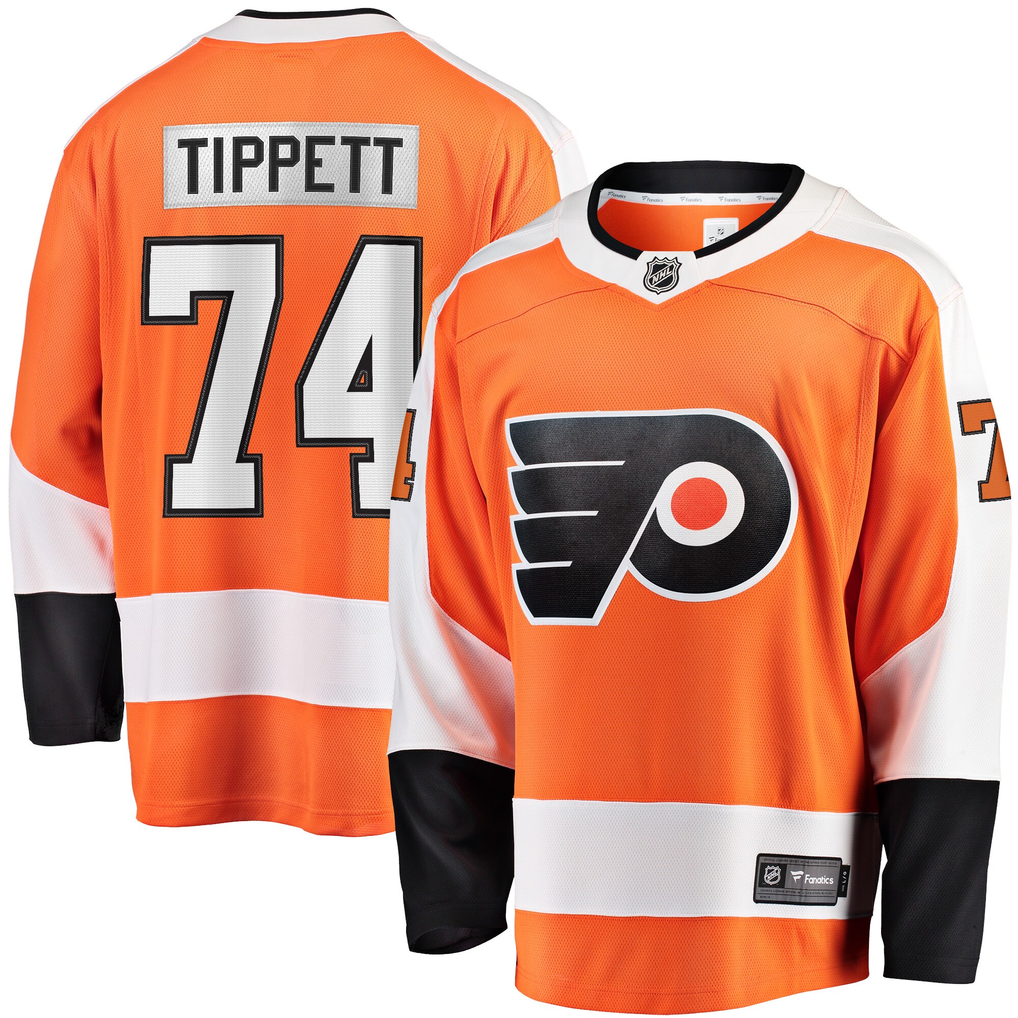 Owen Tippett Philadelphia Flyers Fanatics Home Breakaway Player Jersey - Orange