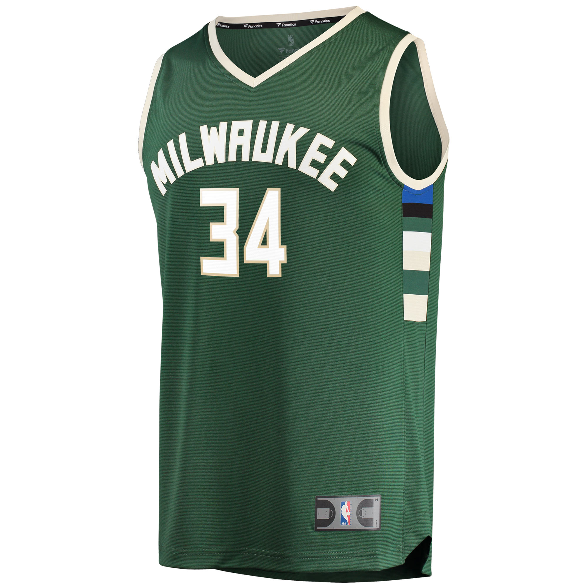 Giannis Antetokounmpo Milwaukee Bucks Fanatics Youth Fast Break Player Jersey Green - Icon Edition