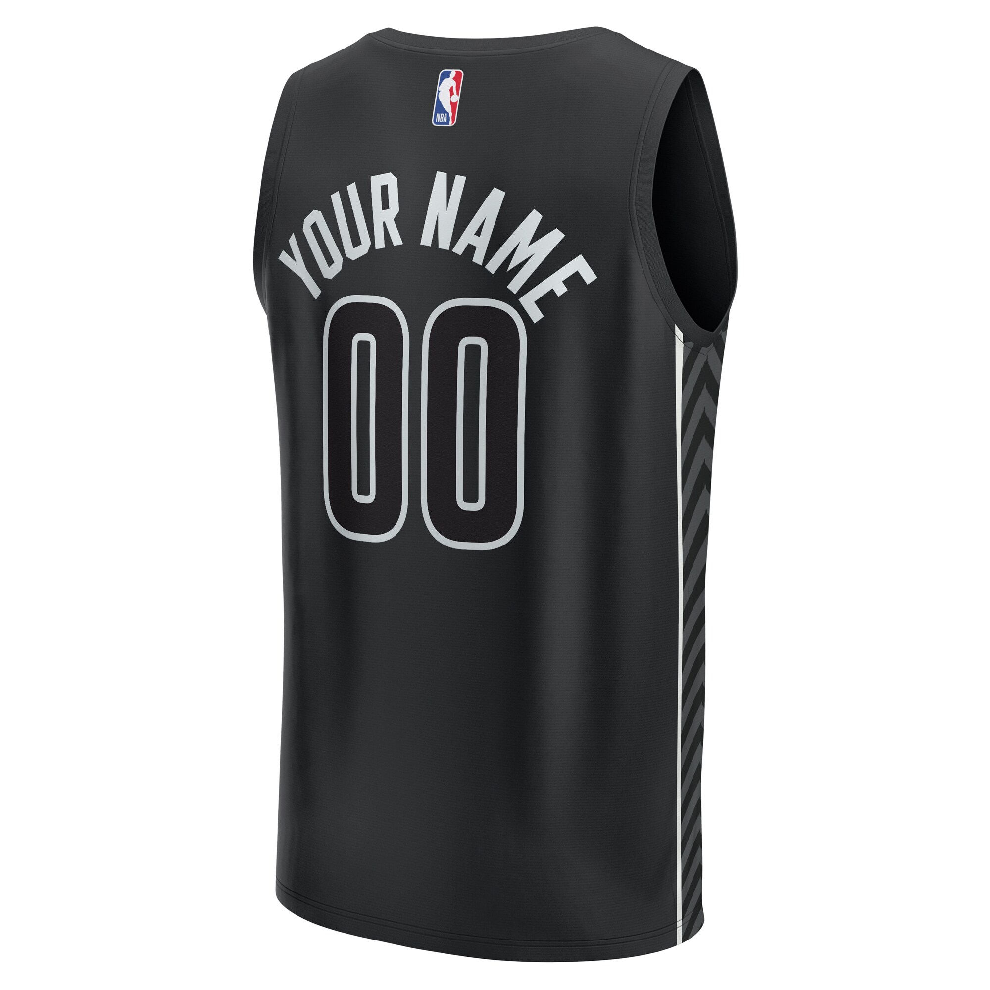 Brooklyn Nets Fanatics Youth Fast Break Replica Custom Jersey - Statement Edition - Black