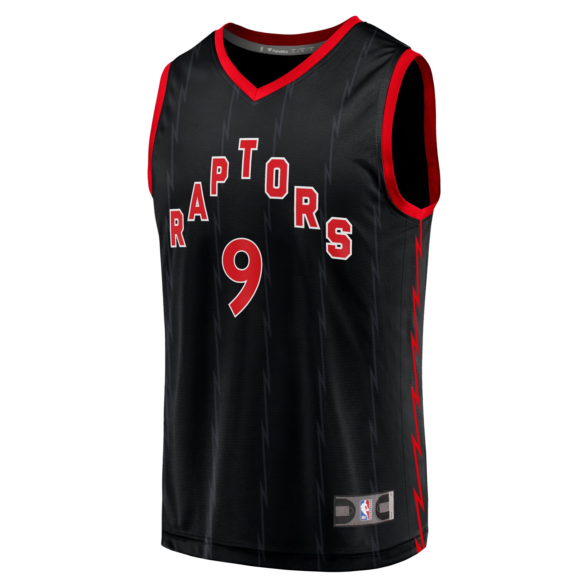 RJ Barrett Toronto Raptors Fanatics Fast Break Player Jersey - Statement Edition - Black