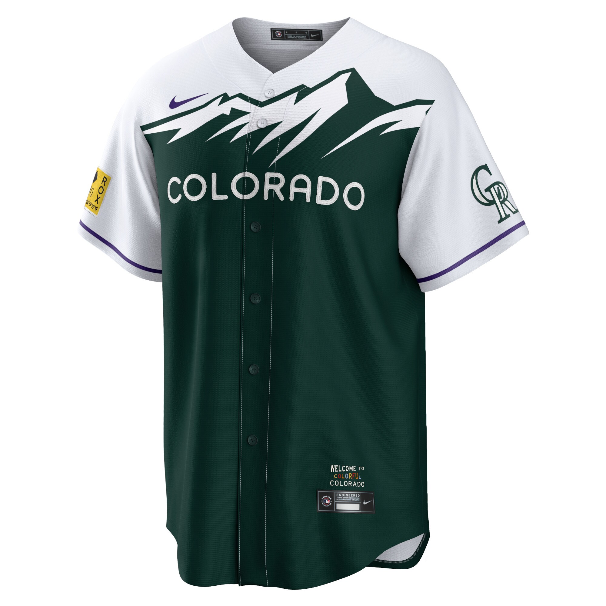 Colorado Rockies  City Connect Replica Team Jersey - Green