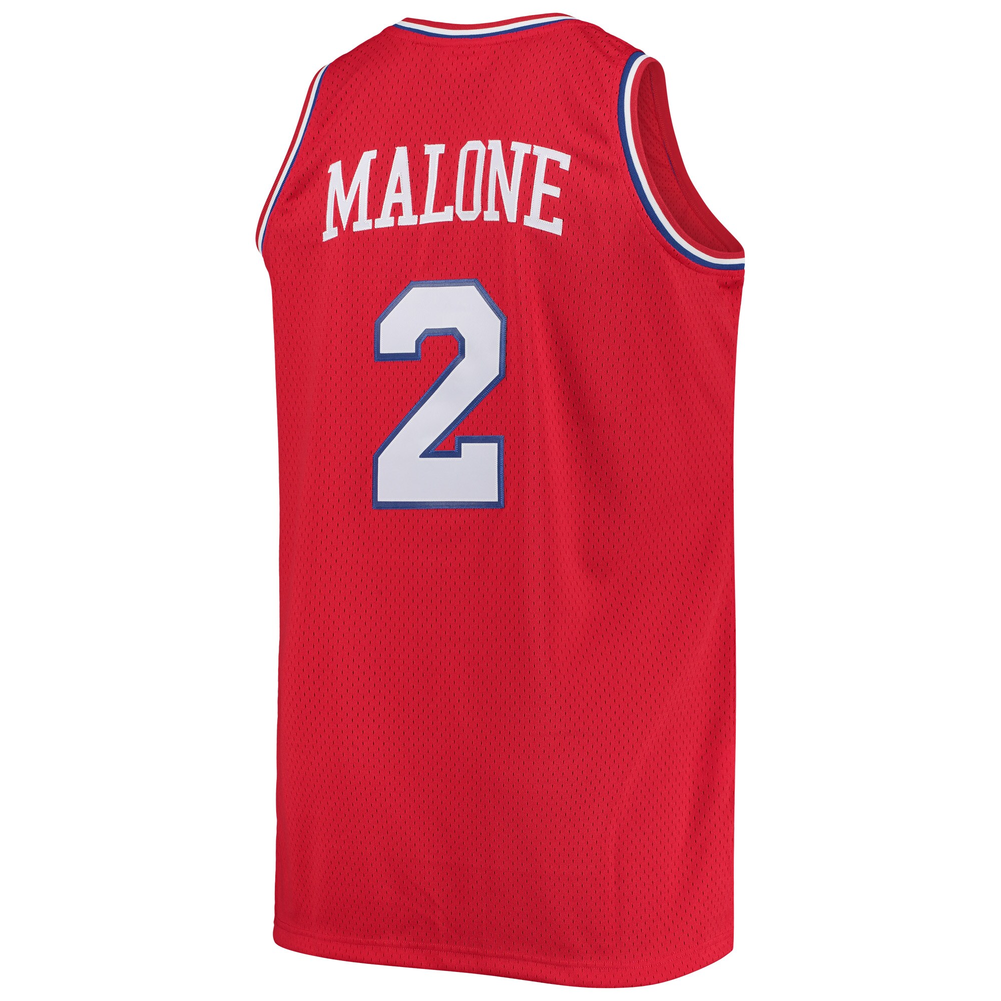 Moses Malone Philadelphia 76ers Mitchell & Ness 1982\/83 Big & Tall Hardwood Classics Swingman Jersey - Red