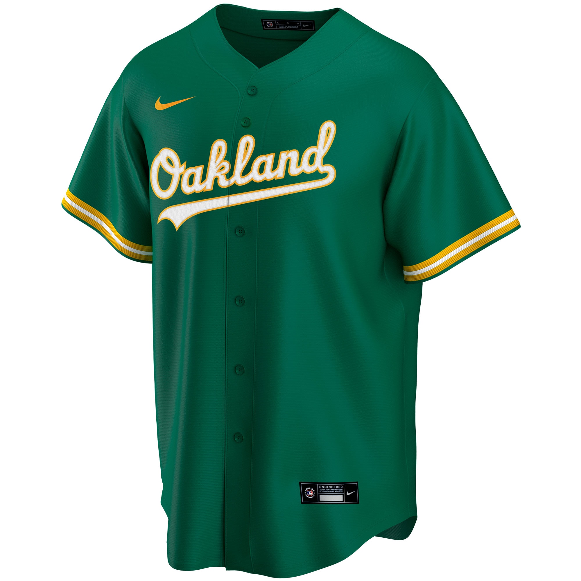 Oakland Athletics  Youth Alternate Replica Team Jersey - Kelly Green