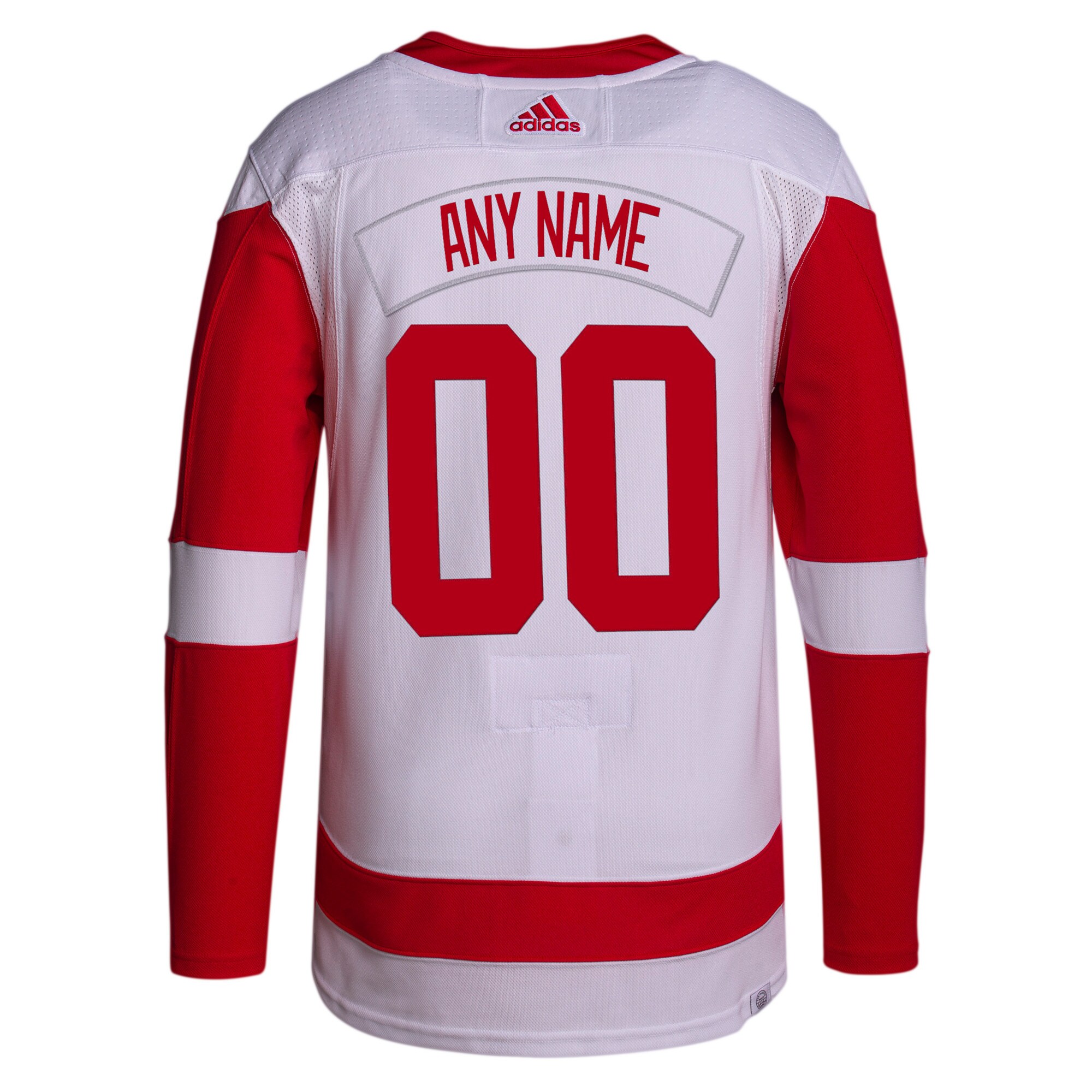 Detroit Red Wings adidas  Away  Primegreen Authentic Custom Jersey - White