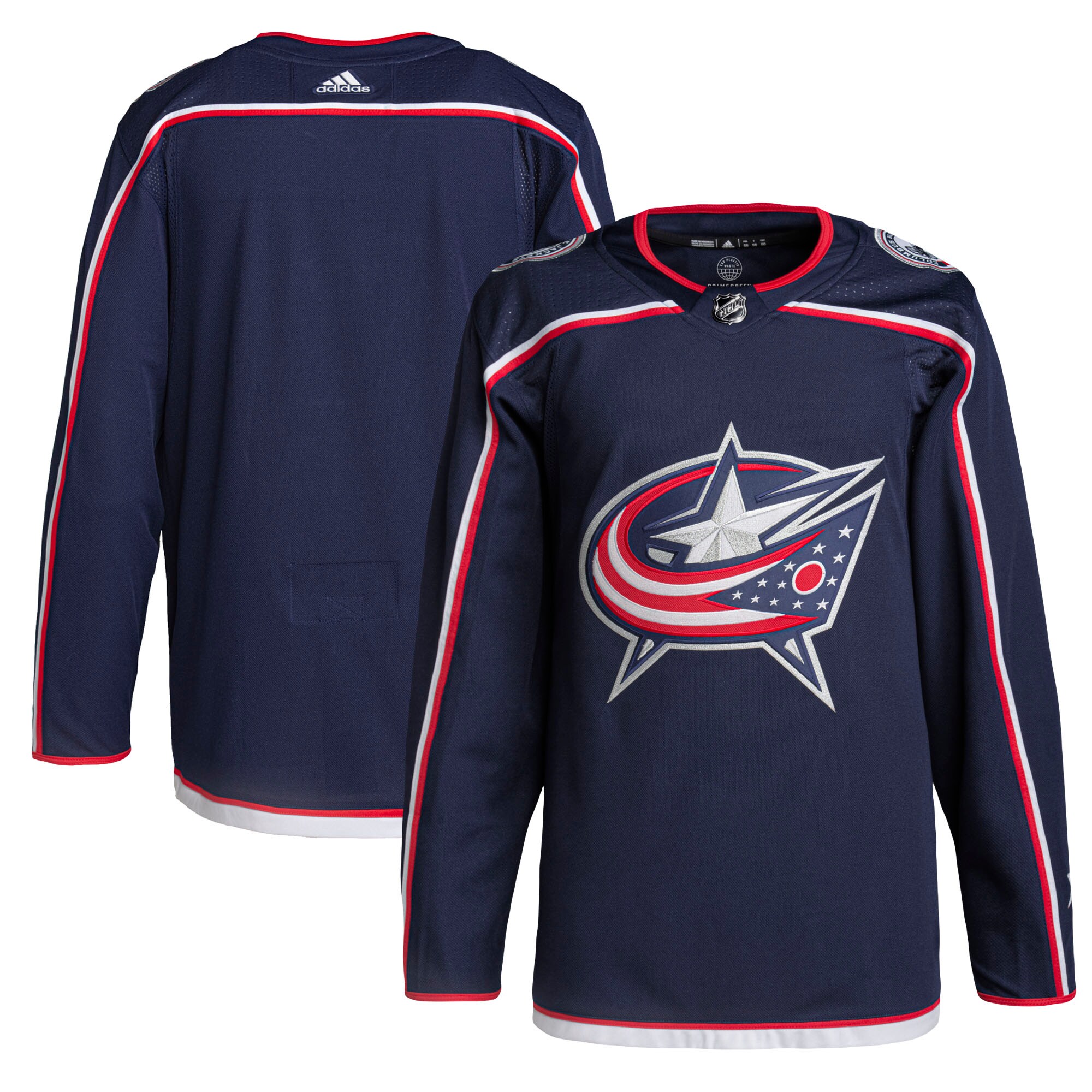 Columbus Blue Jackets adidas Home Primegreen Authentic Jersey - Navy