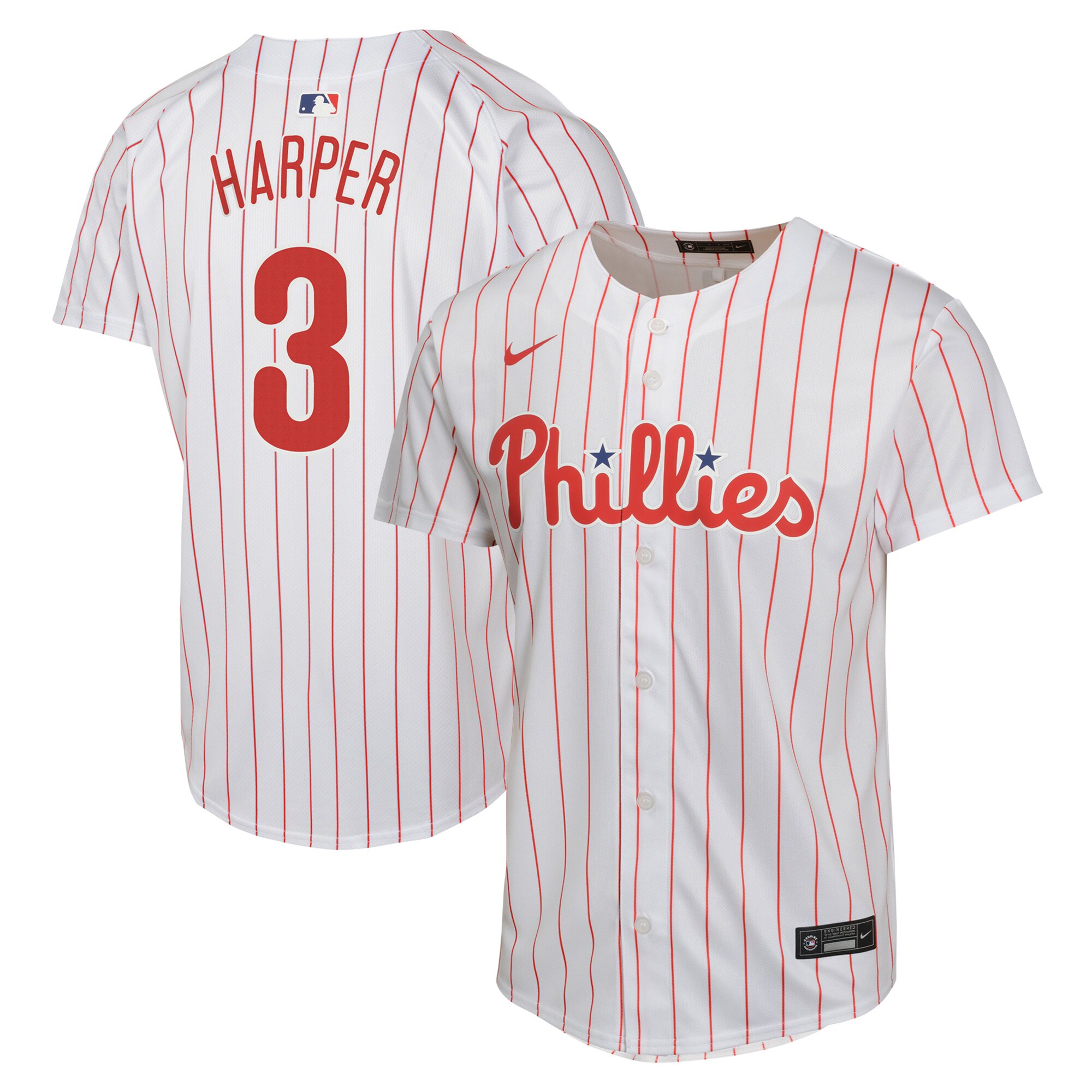 Bryce Harper Philadelphia Phillies  Youth Home Game Player Jersey - White