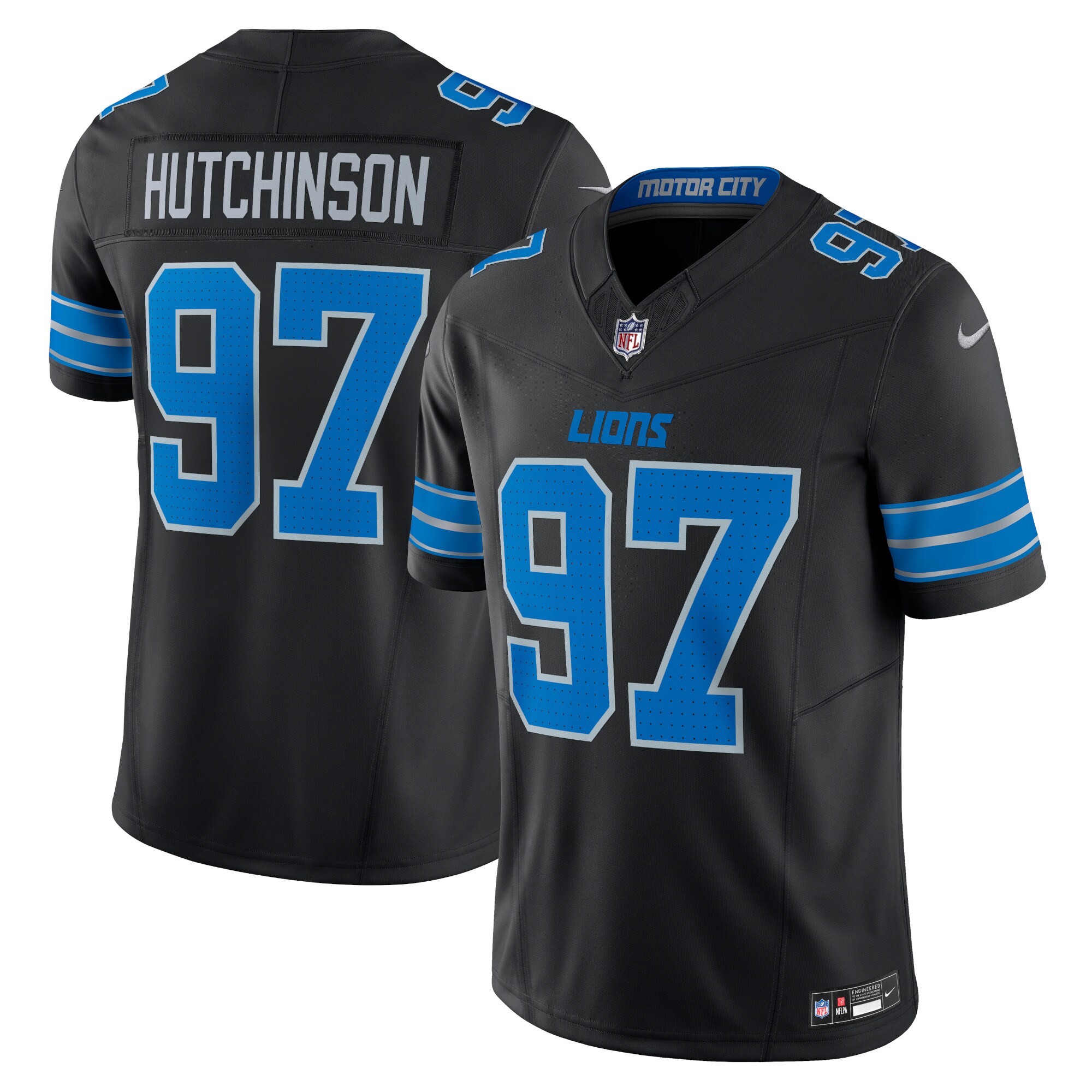 Aidan Hutchinson Detroit Lions  2nd Alternate Vapor F.U.S.E. Limited Jersey - Black