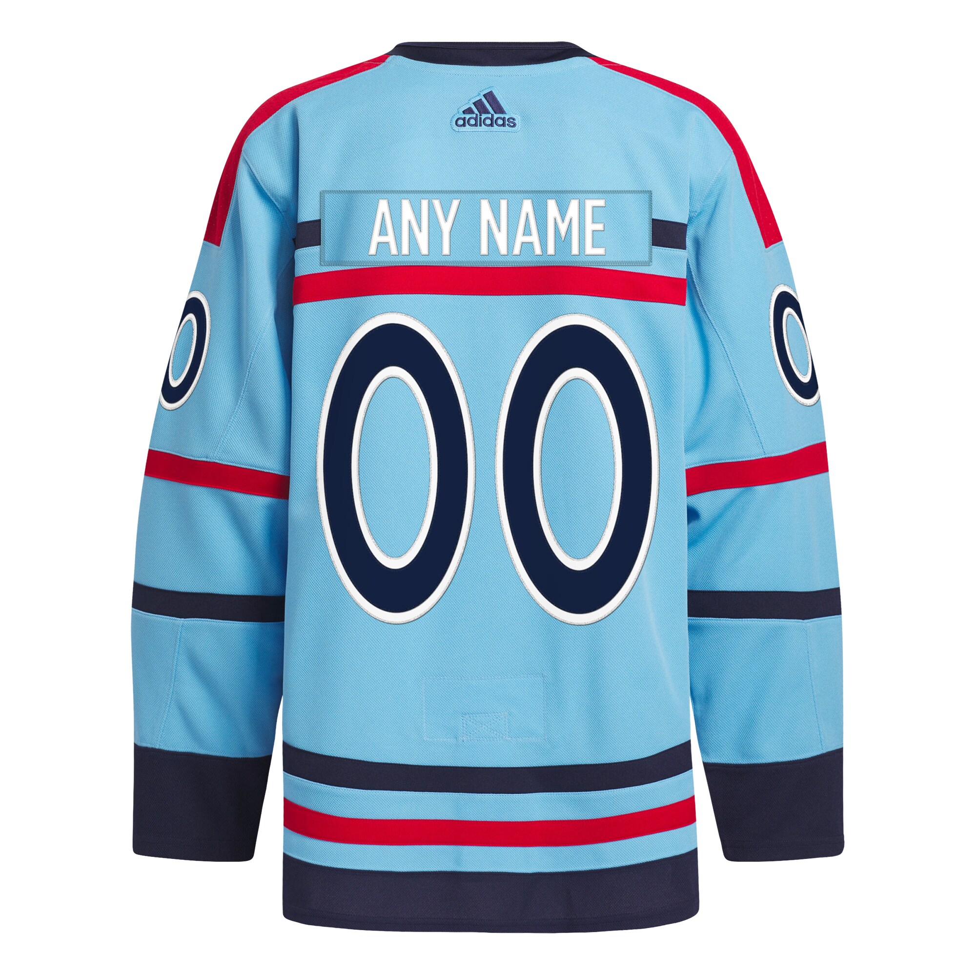 Winnipeg Jets adidas   Anniversary Primegreen Authentic Custom Jersey - Light Blue
