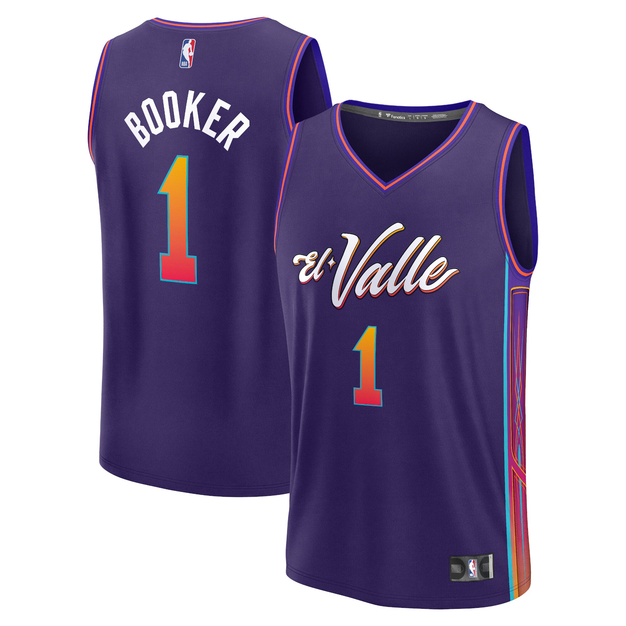 Devin Booker Phoenix Suns Fanatics Fast Break Jersey - Purple - City Edition