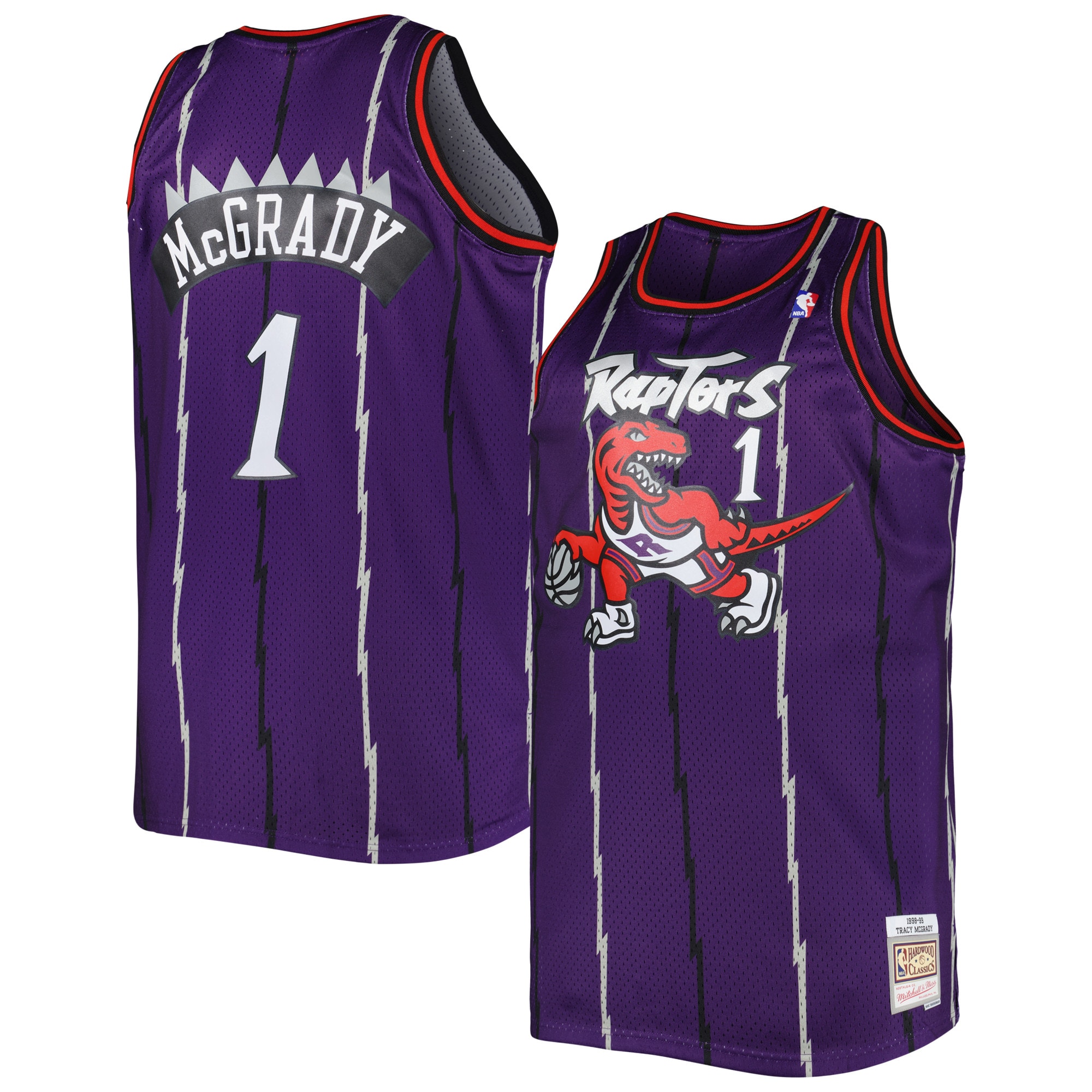 Tracy McGrady Toronto Raptors Mitchell & Ness Big & Tall Hardwood Classics 1998\/99 Swingman Jersey - Purple