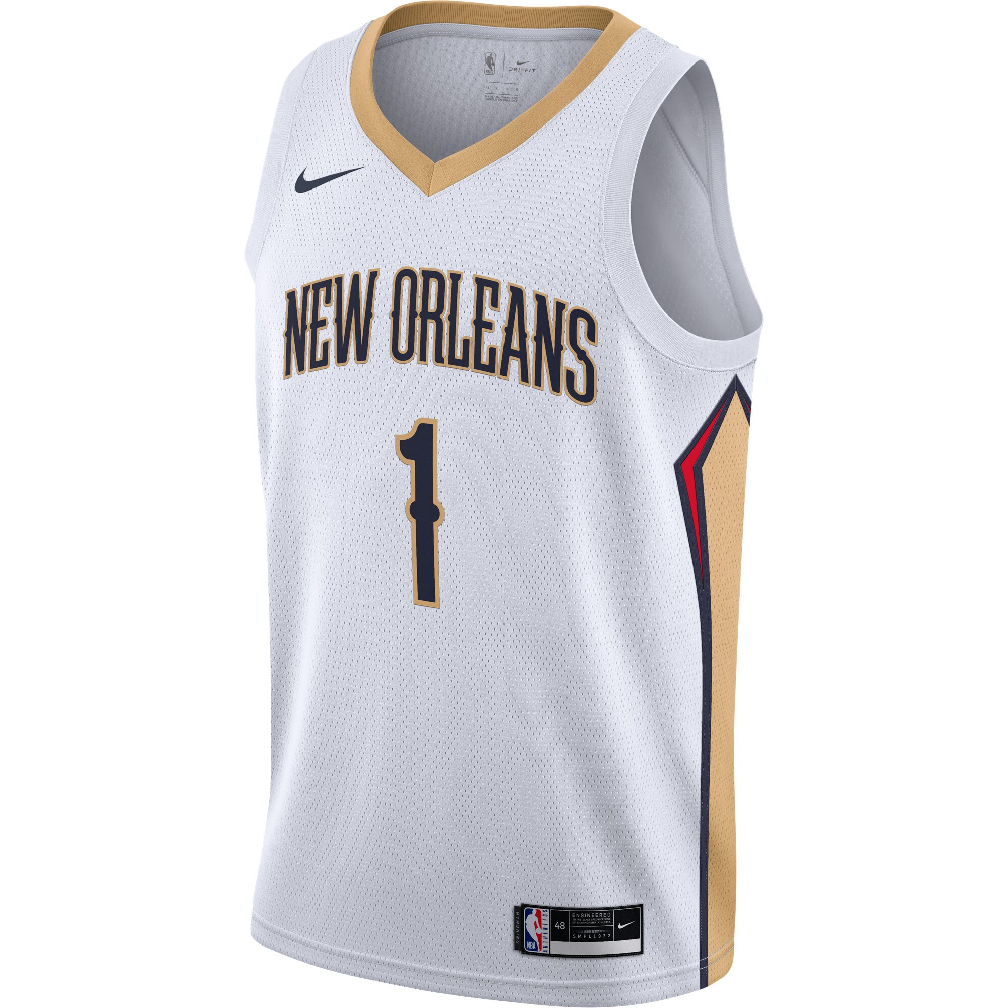 Zion Williamson New Orleans Pelicans  Swingman Jersey - White - Association Edition