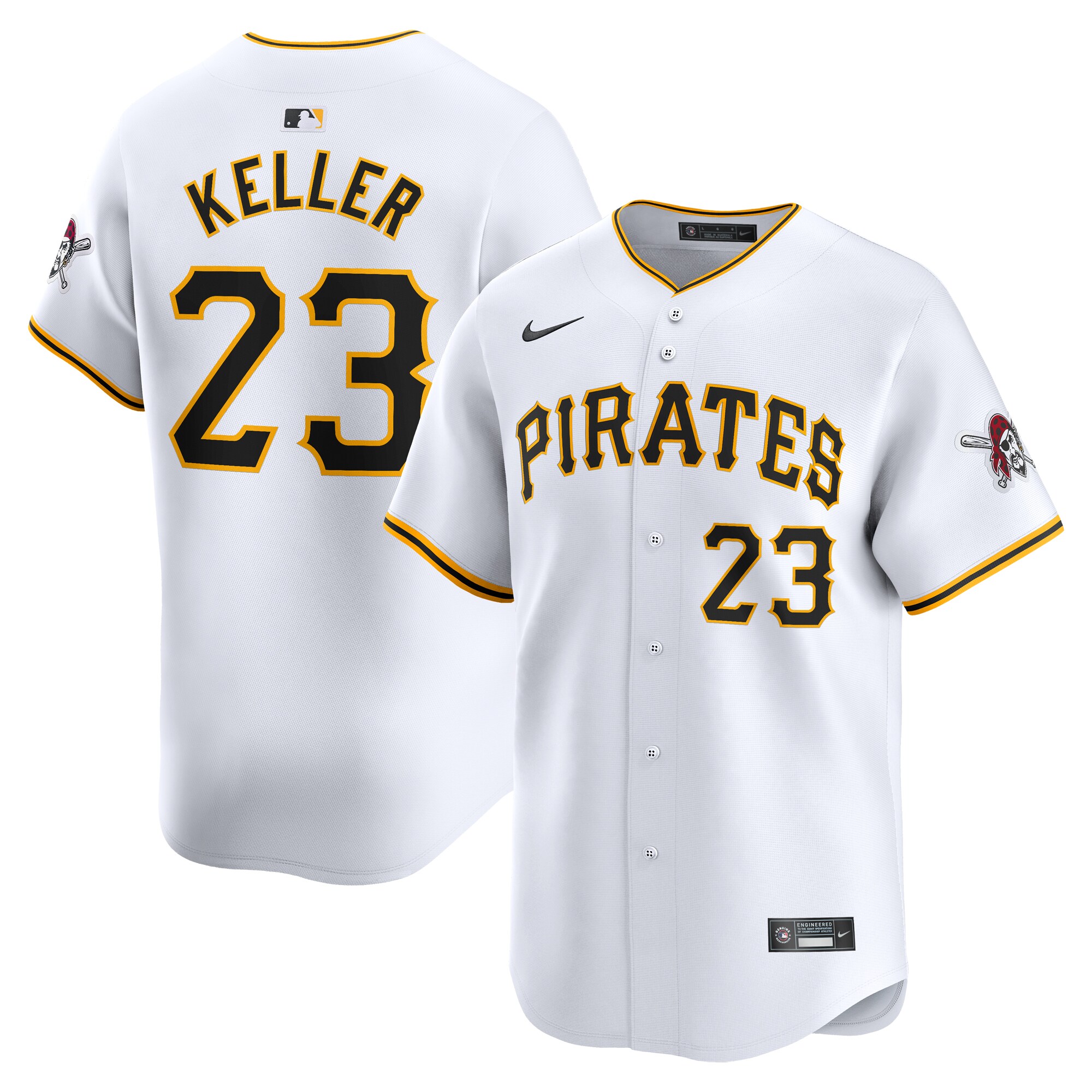 Mitch Keller Pittsburgh Pirates  Home Limited Player Jersey\u00c2\u00a0\u00e2\u20ac\u201c White