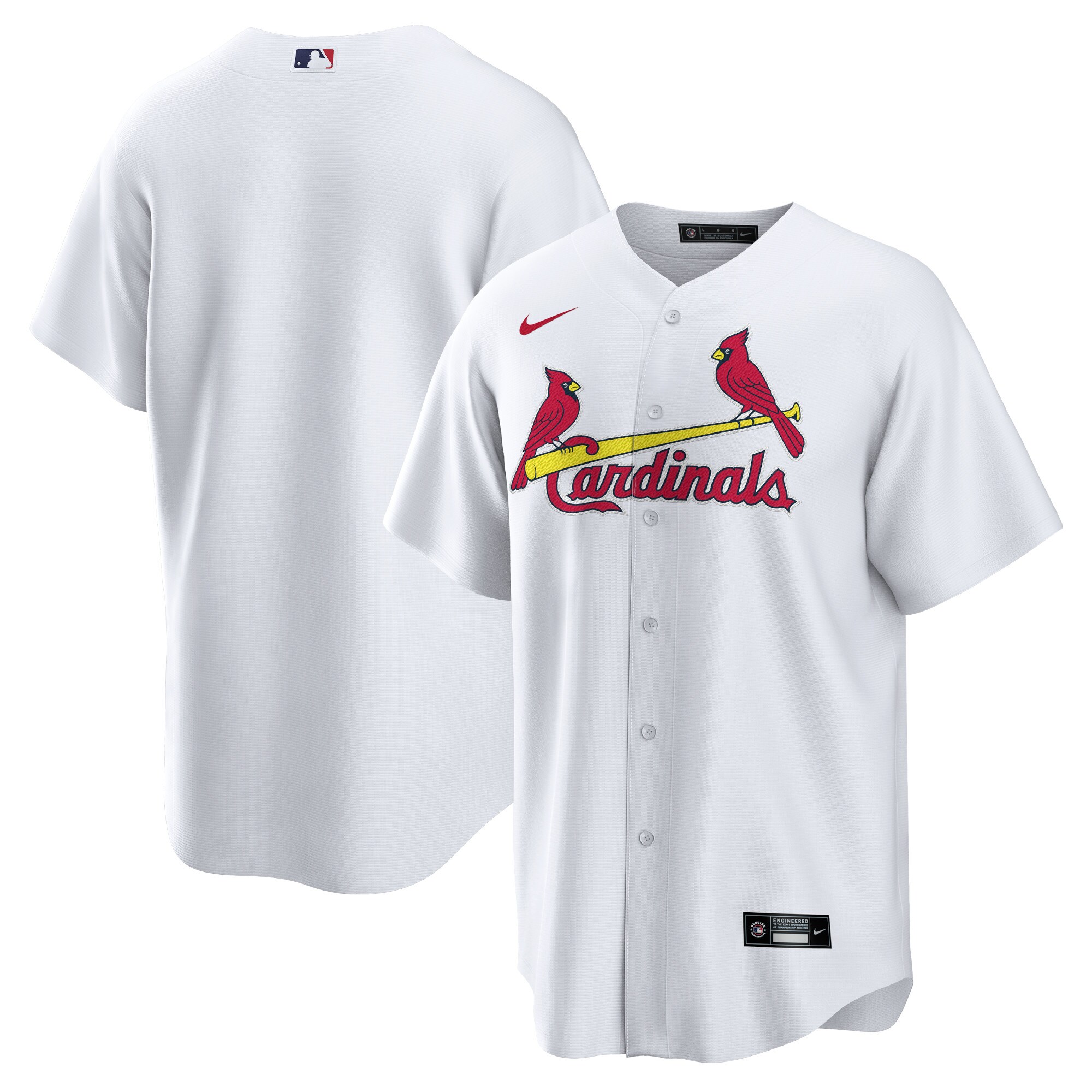 St. Louis Cardinals  Home Blank Replica Jersey - White