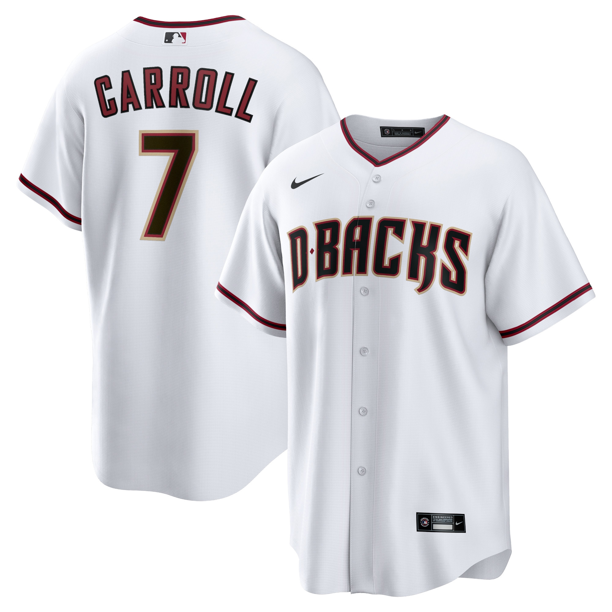 Corbin Carroll Arizona Diamondbacks  Home Replica Player Jersey - White