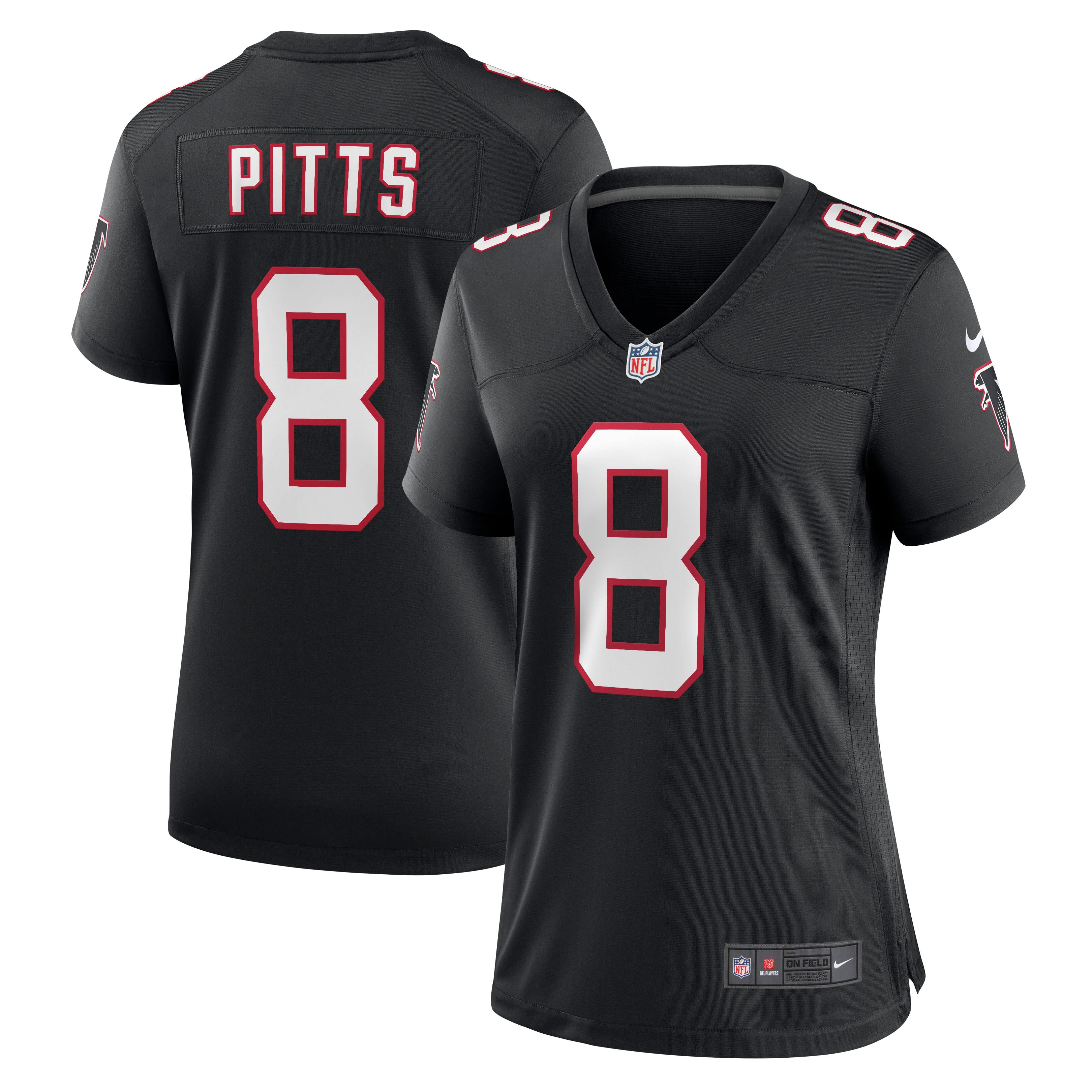 Kyle Pitts Atlanta Falcons  Women's Game Jersey - Black