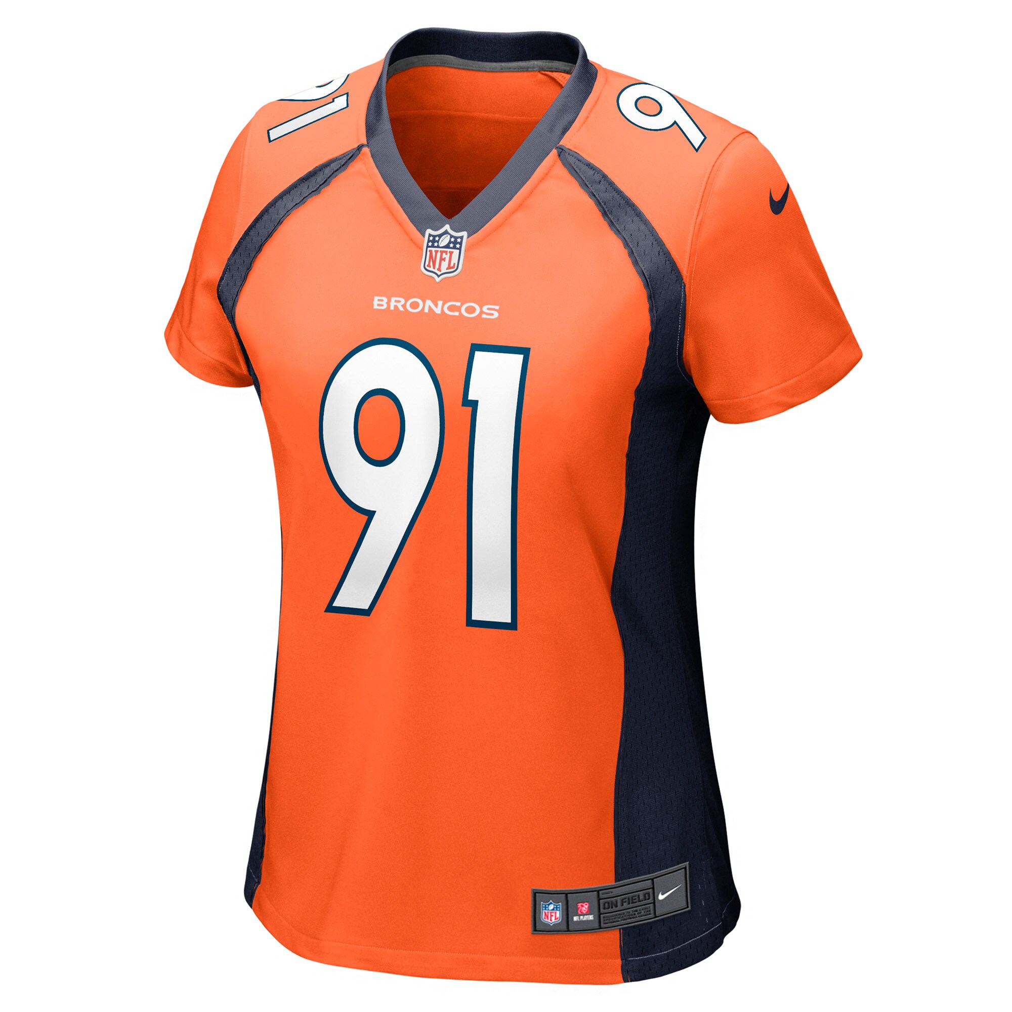 Matt Henningsen Denver Broncos  Women's Game Player Jersey - Orange