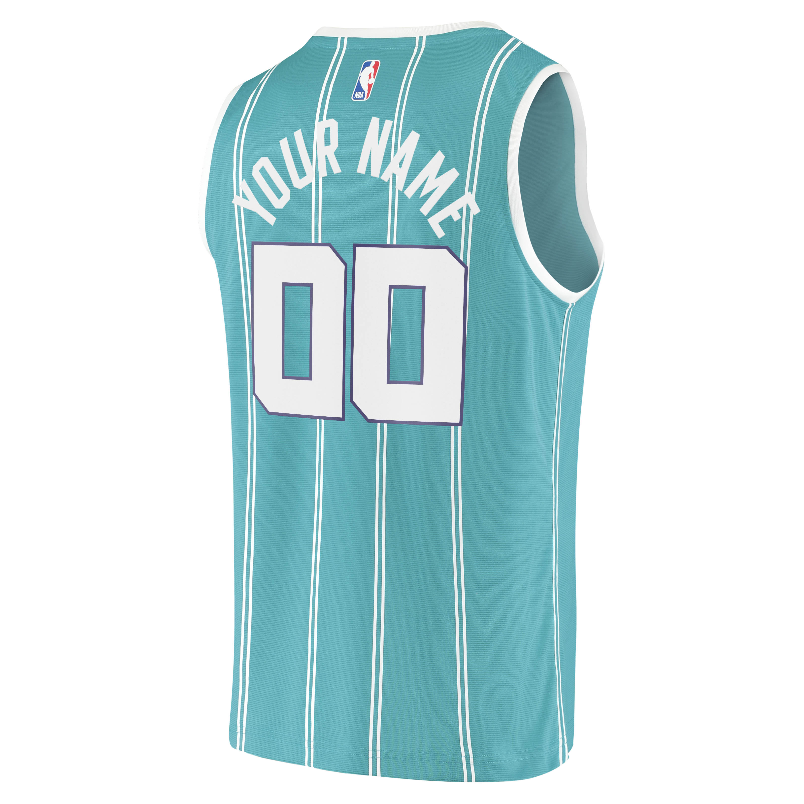 Charlotte Hornets Fanatics Youth 2020 Fast Break Replica Custom Jersey - Icon Edition - Teal
