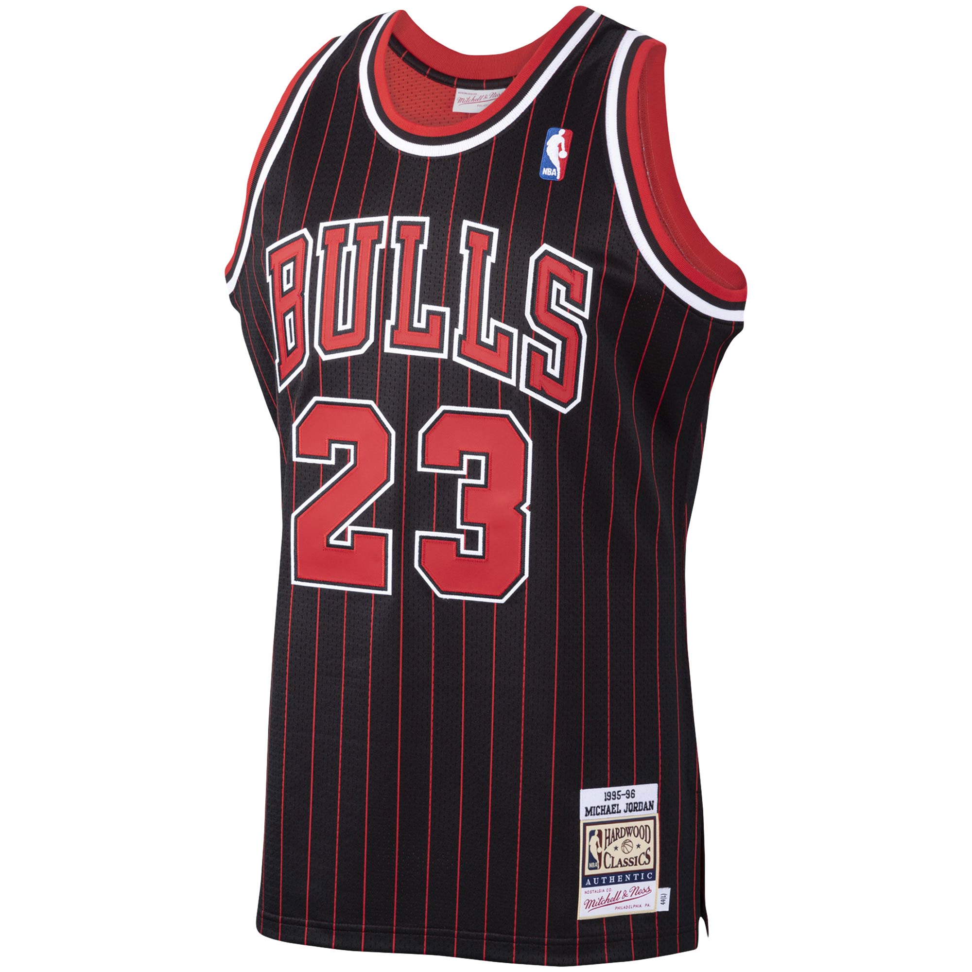 Michael Jordan Chicago Bulls Mitchell & Ness 1995\/96 Hardwood Classics Authentic Jersey - Black