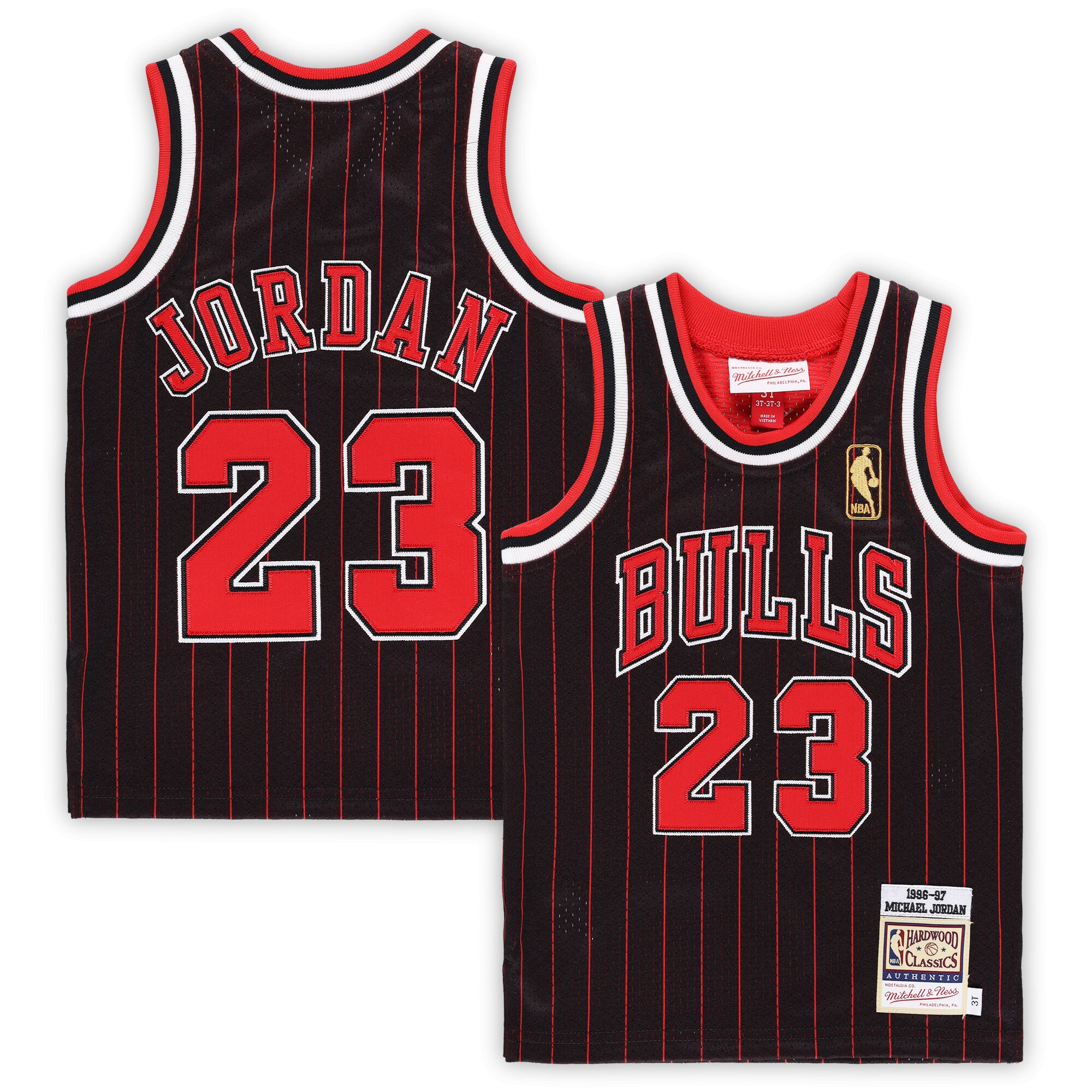 Michael Jordan Chicago Bulls Mitchell & Ness Toddler 1996\/97 Hardwood Classics Authentic Jersey - Black