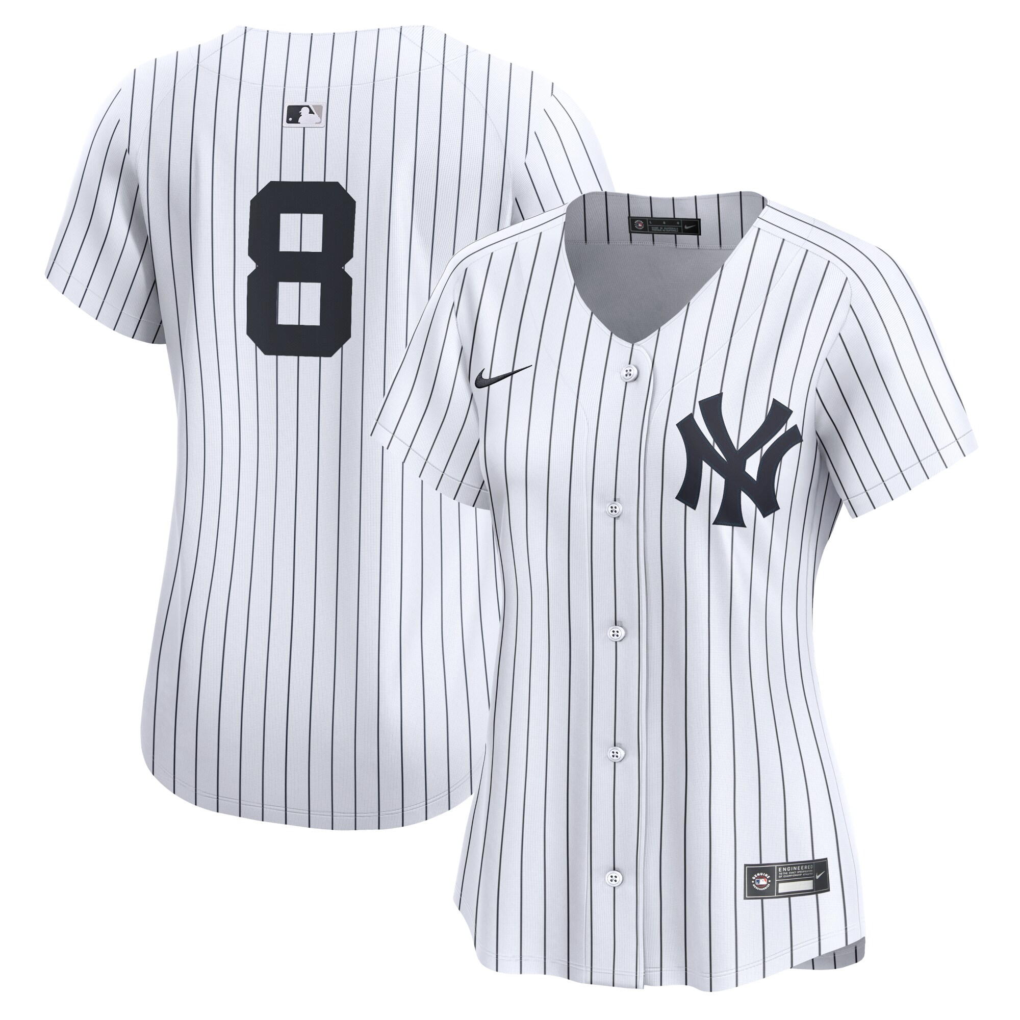 Yogi Berra New York Yankees  Women's  Home Limited Player Jersey - White