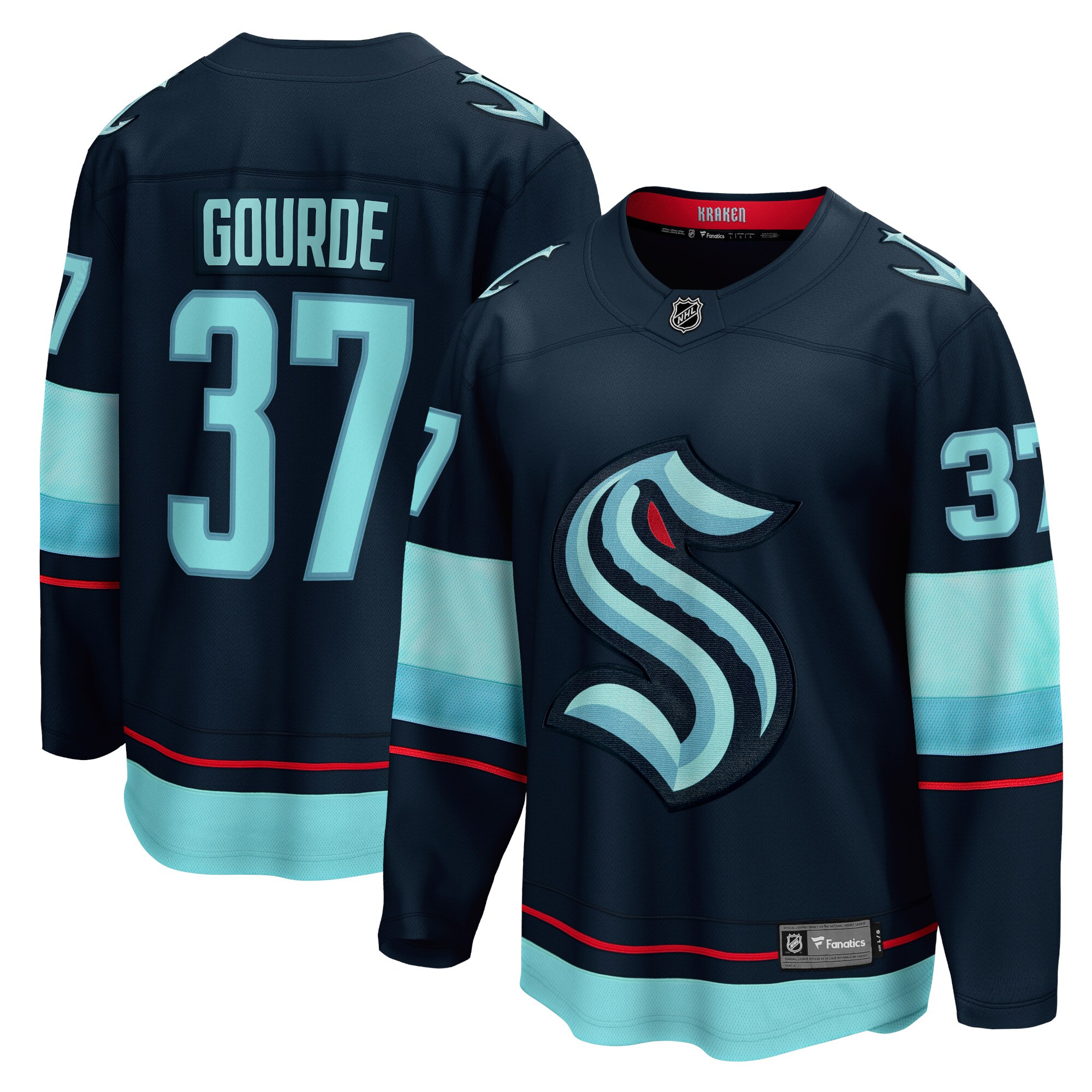 Yanni Gourde  Fanatics Home Breakaway Player Jersey - Deep Sea Blue