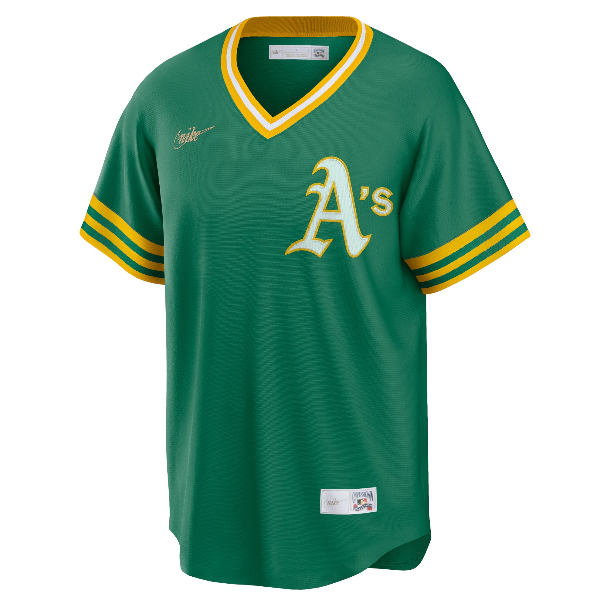 Reggie Jackson Oakland Athletics  Road Cooperstown Collection Player Jersey - Kelly Green