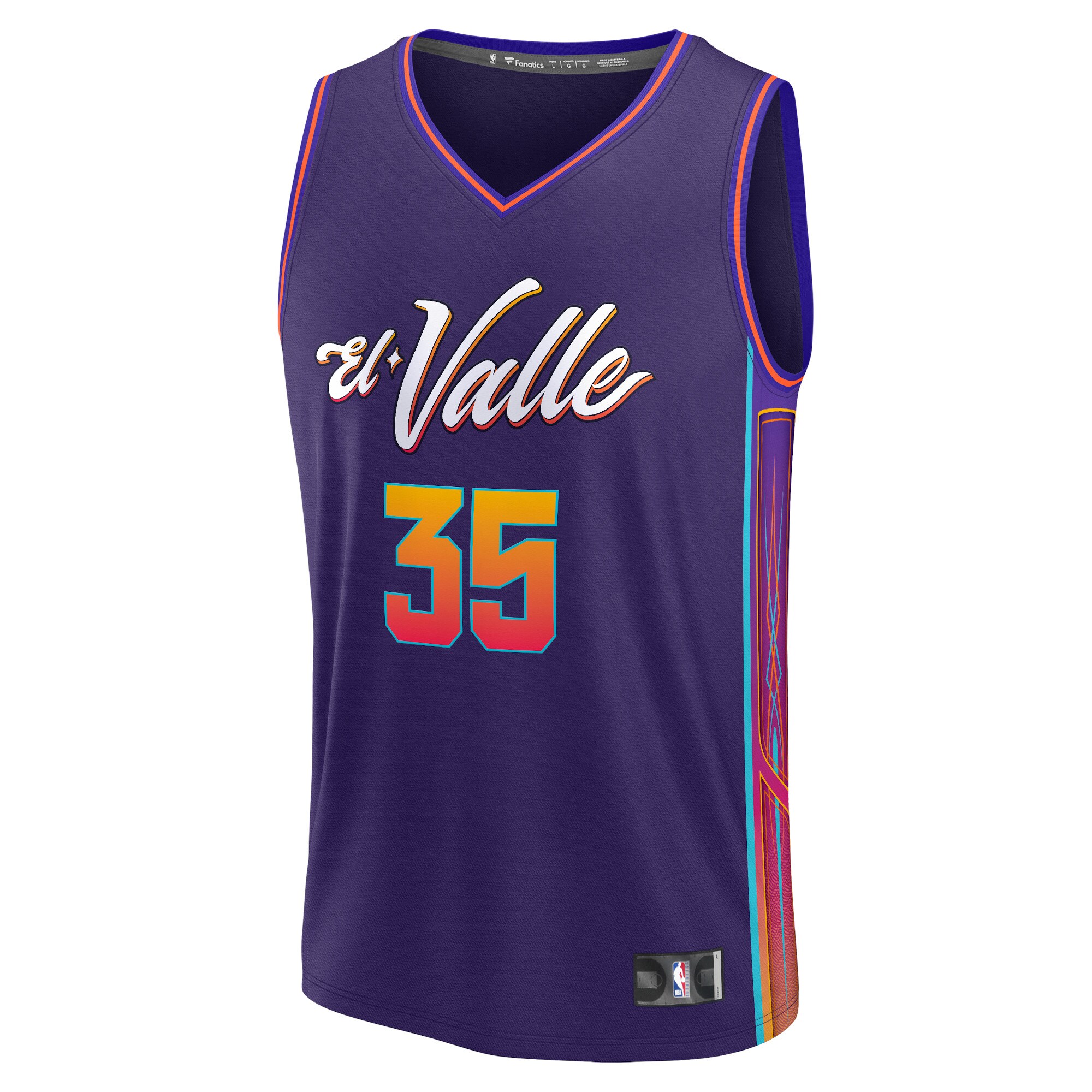 Kevin Durant Phoenix Suns Fanatics Youth Fast Break Jersey - Purple - City Edition