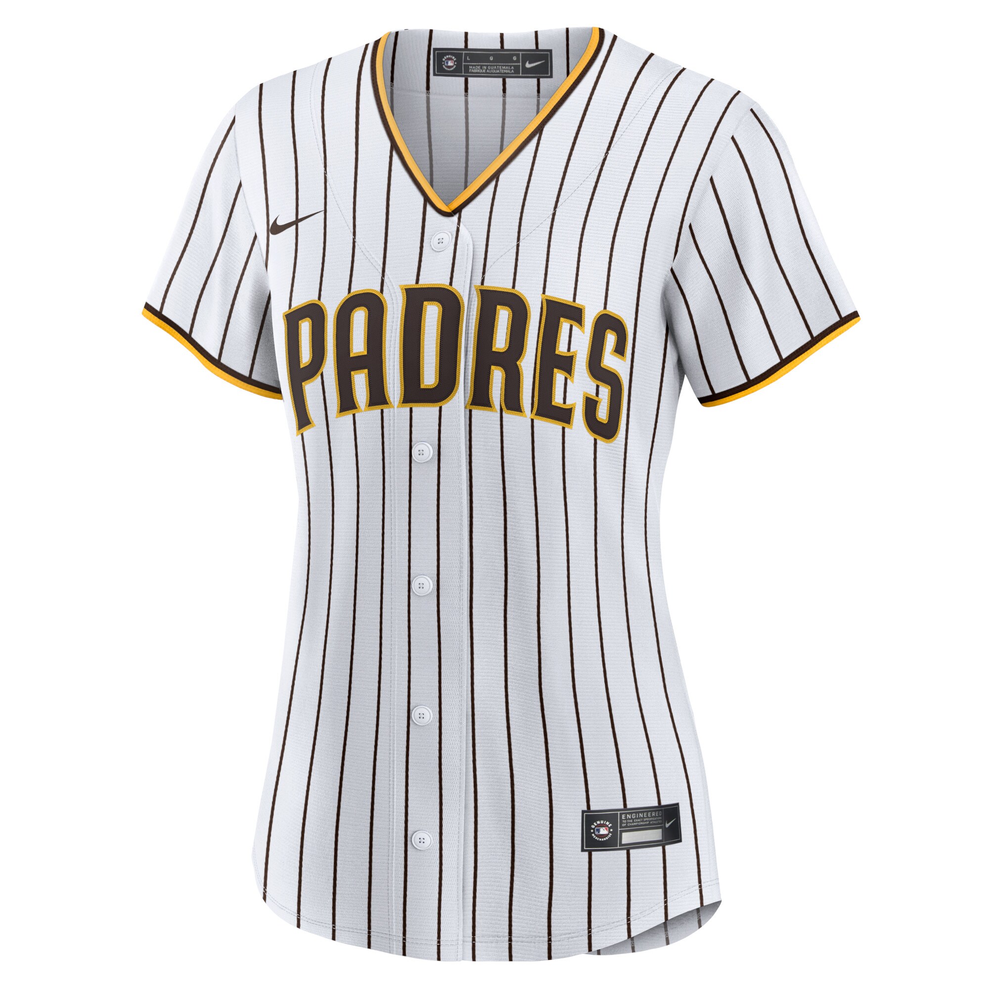 San Diego Padres  Women's Home Blank Replica Jersey - White