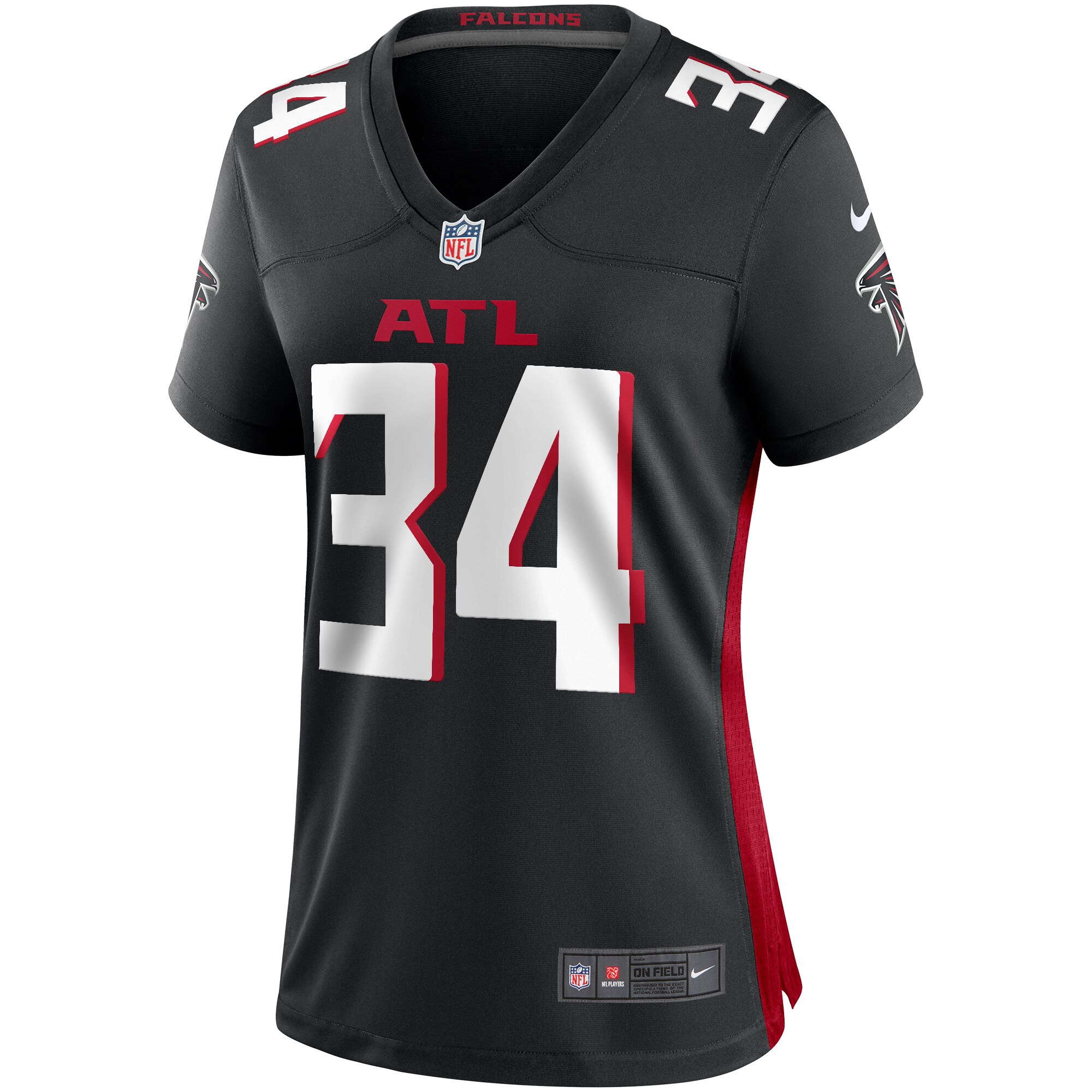 Ray Buchanan Atlanta Falcons  Women's Game Retired Player Jersey - Black