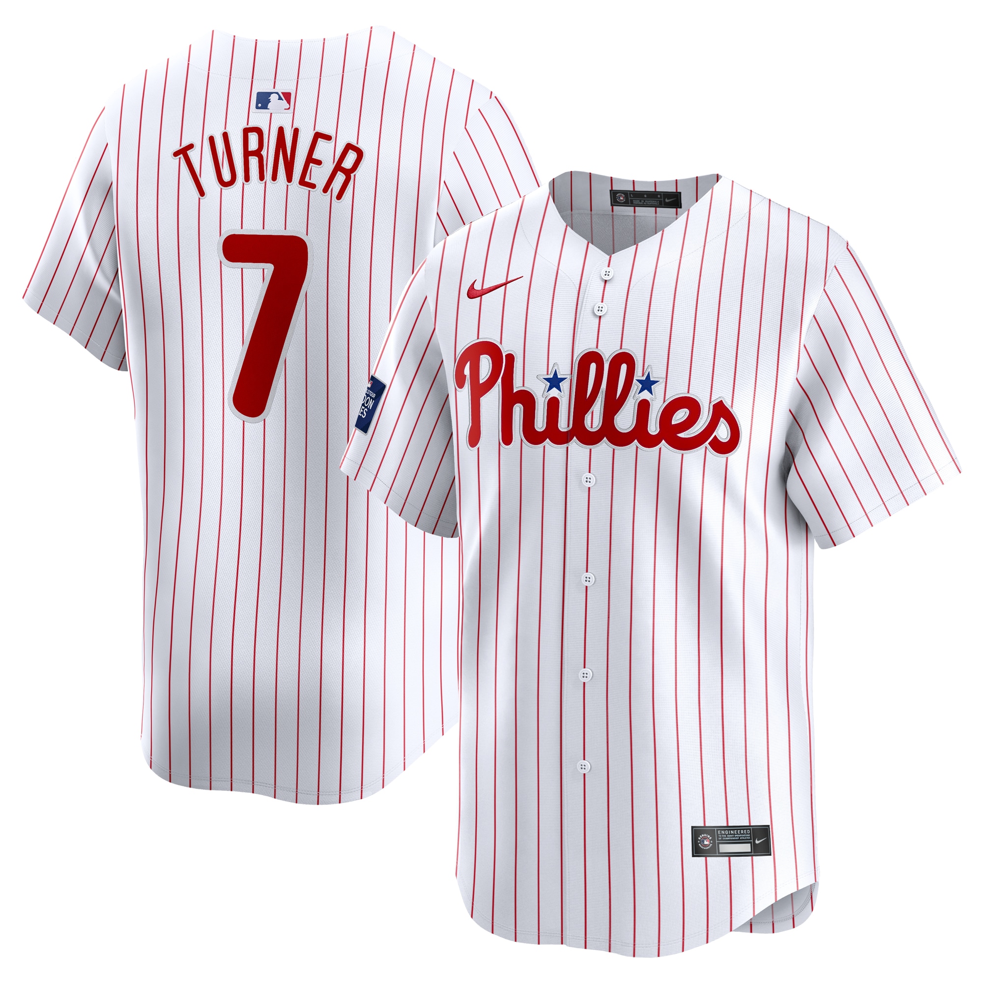 Trea Turner Philadelphia Phillies  2024 MLB World Tour London Series Home Limited Player Jersey - White