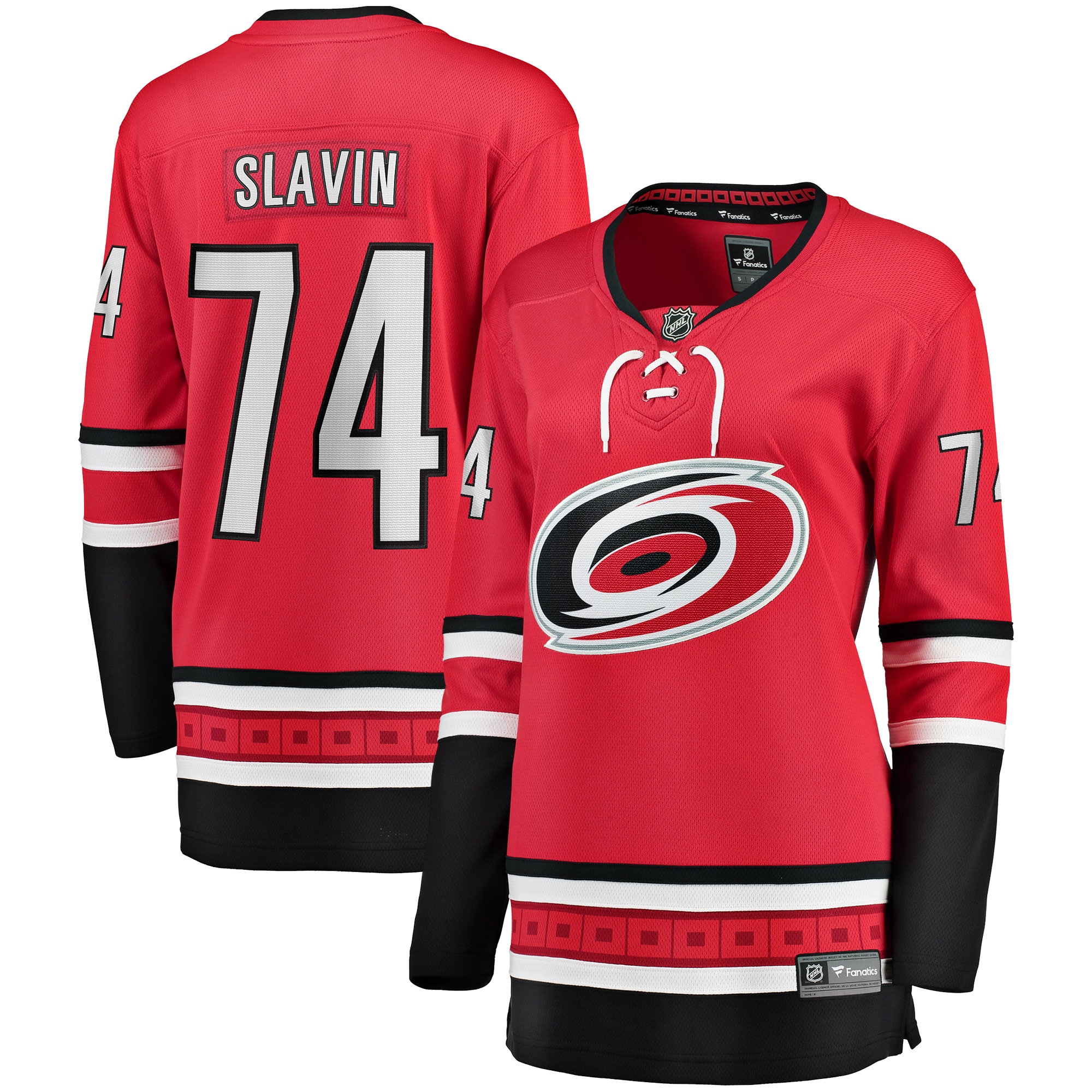 Jaccob Slavin Carolina Hurricanes Fanatics Women's Alternate Breakaway Player Jersey - Red