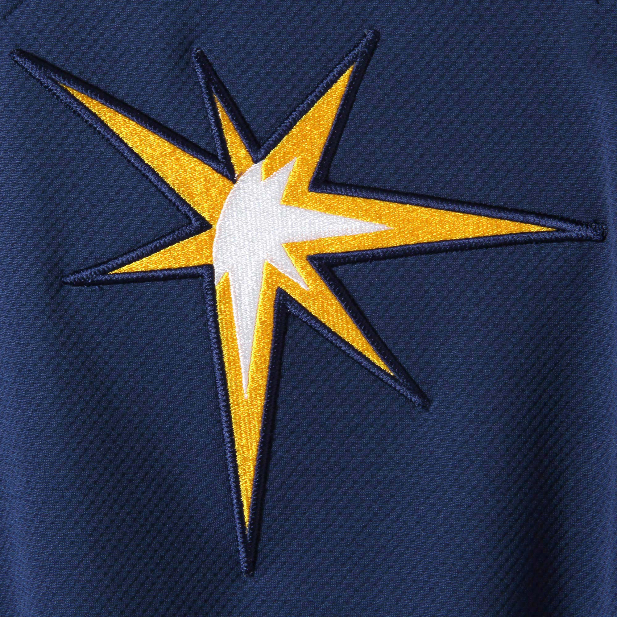 Tampa Bay Rays Majestic Authentic Collection On-Field 3\/4-Sleeve Batting Practice Jersey - Navy\/Light Blue