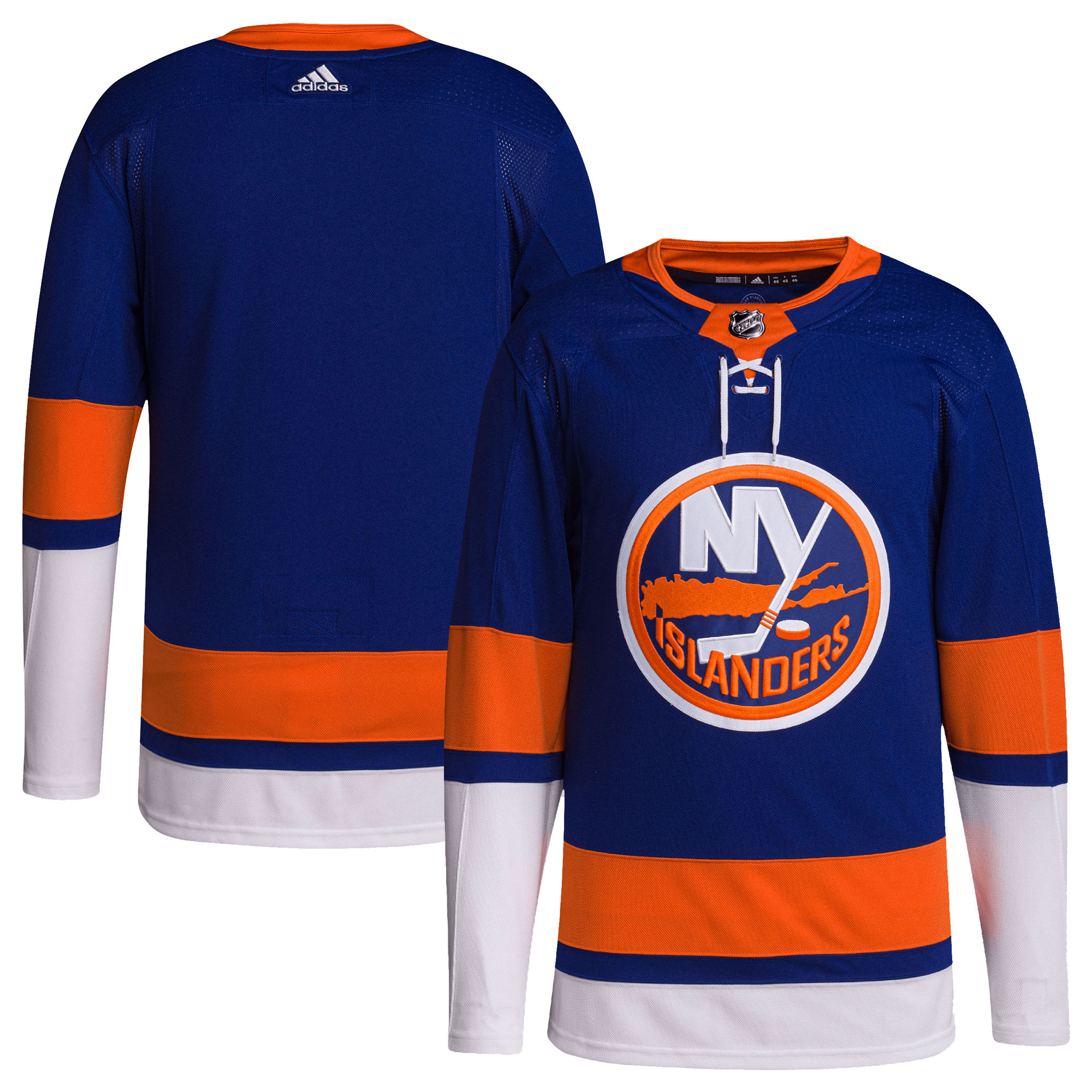 New York Islanders adidas Home Primegreen Authentic Blank Jersey - Royal