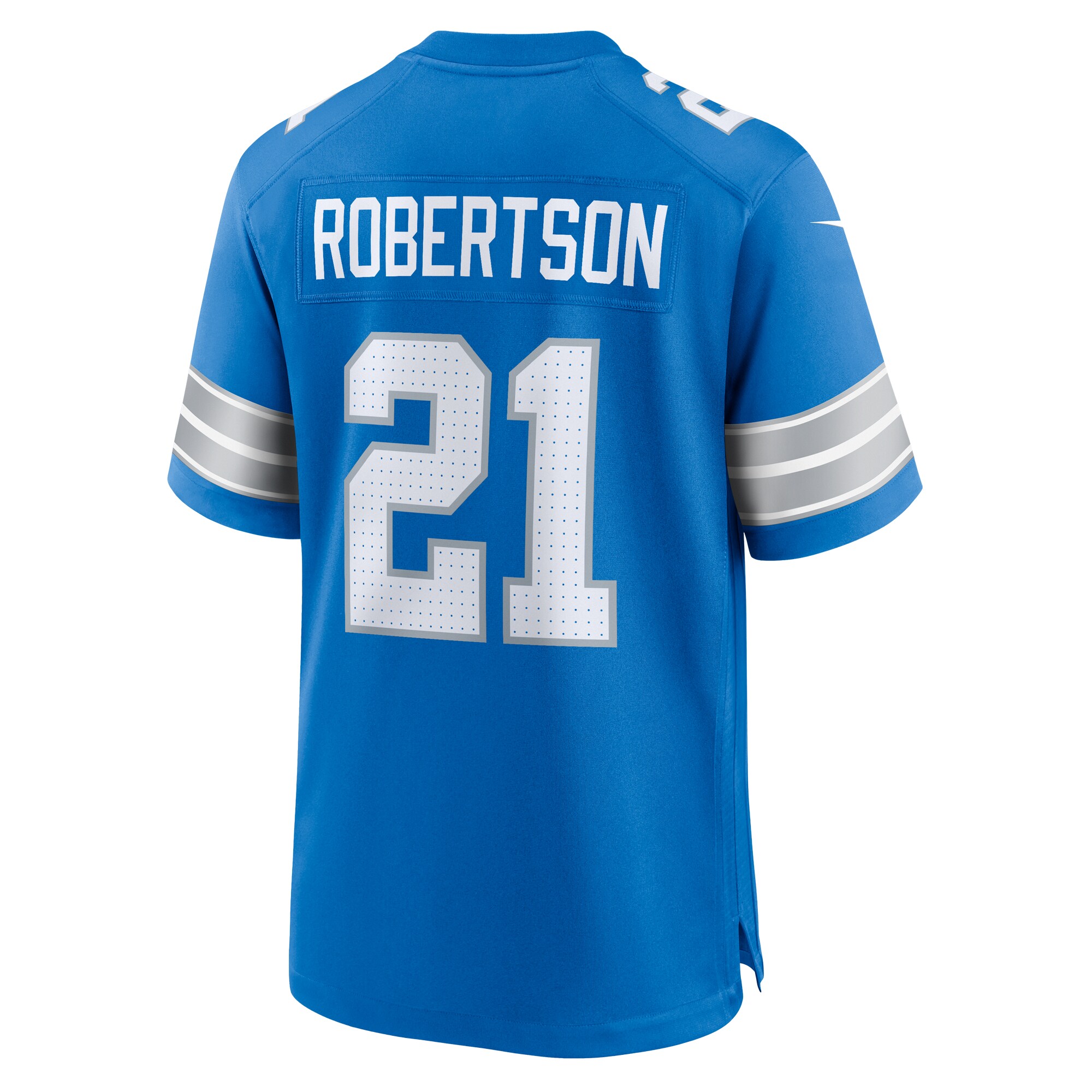 Amik Robertson Detroit Lions  Game Jersey -  Blue