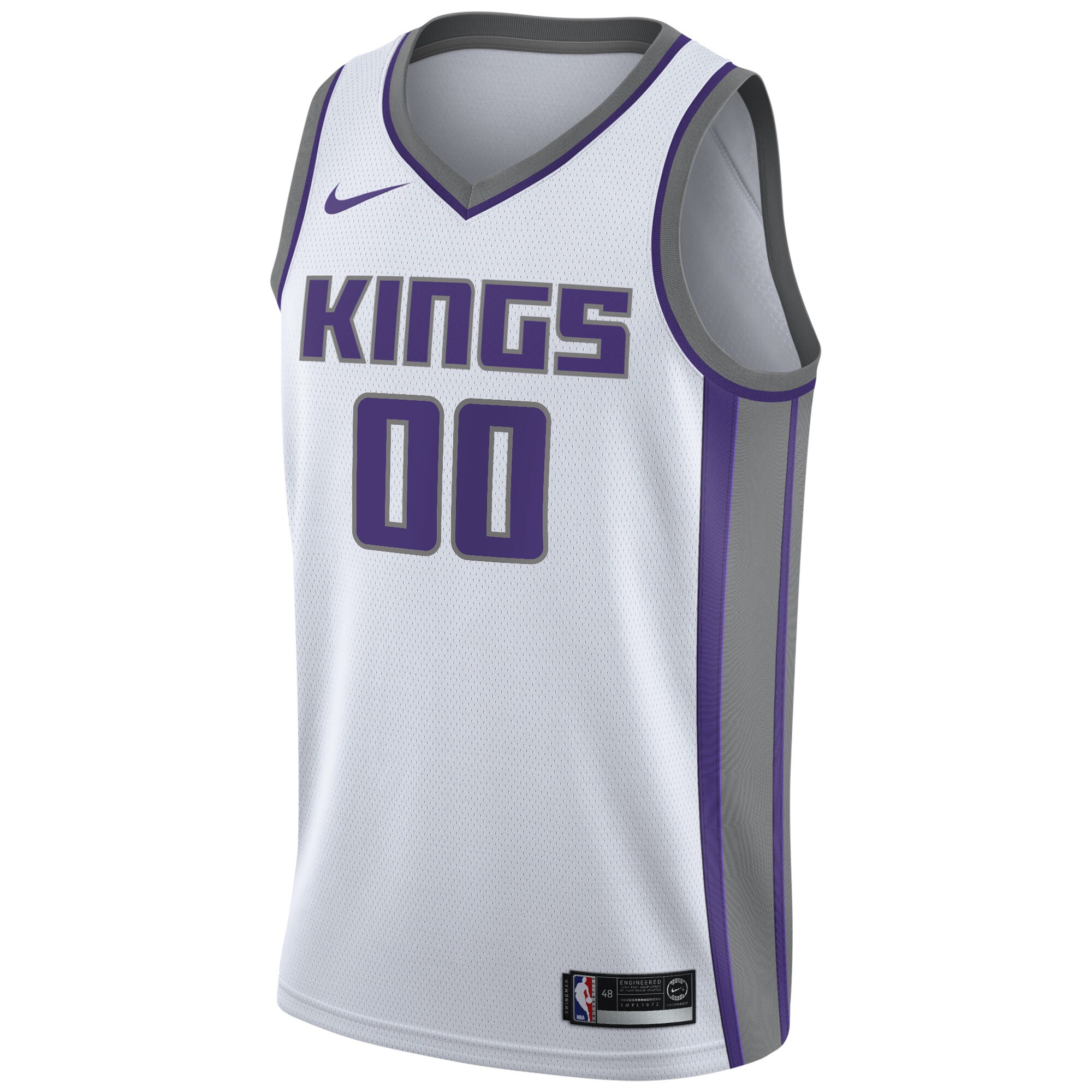 Sacramento Kings  2020\/21 Swingman Custom Jersey - Association Edition - White