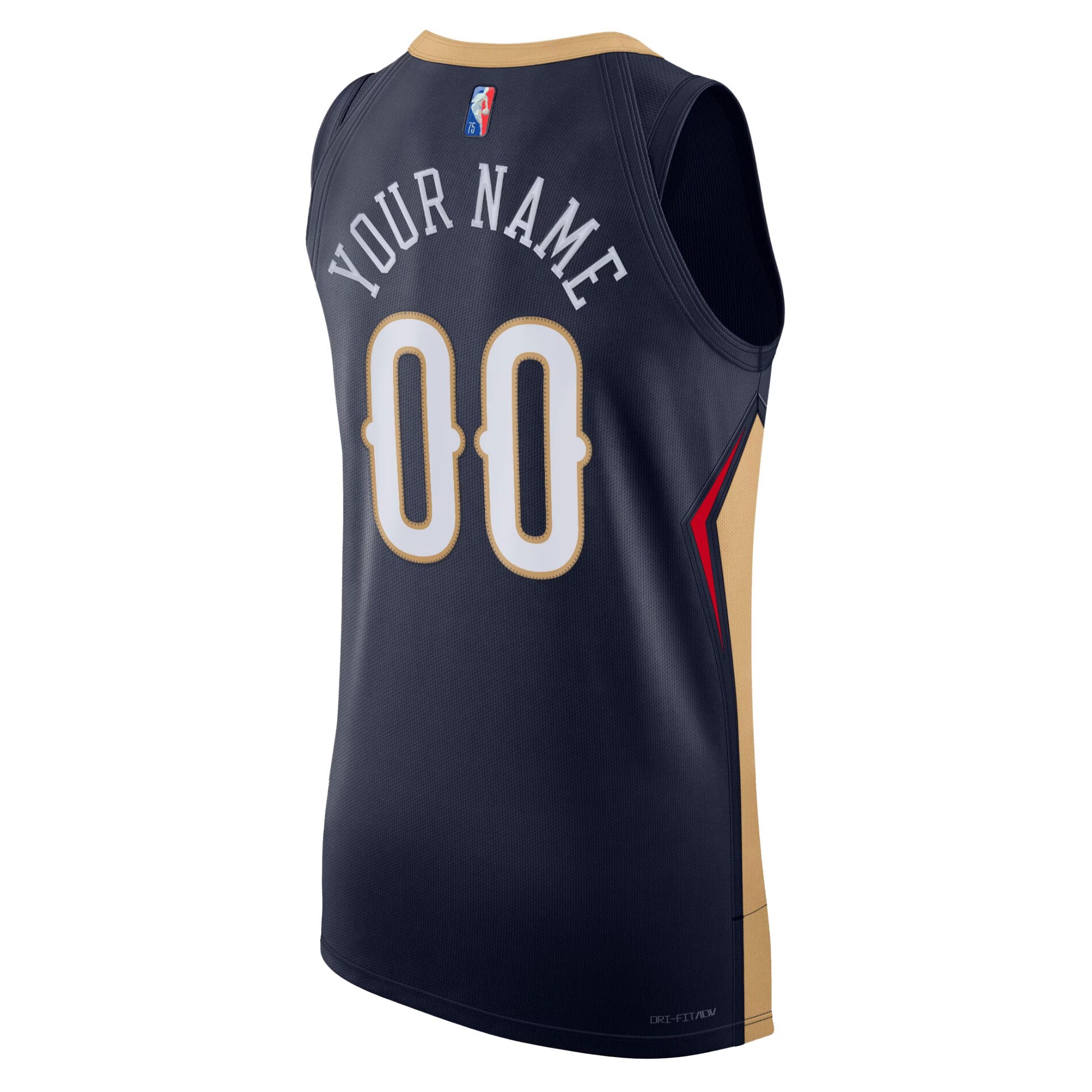 New Orleans Pelicans  2021\/22 Diamond Authentic Custom Jersey - Icon Edition - Navy