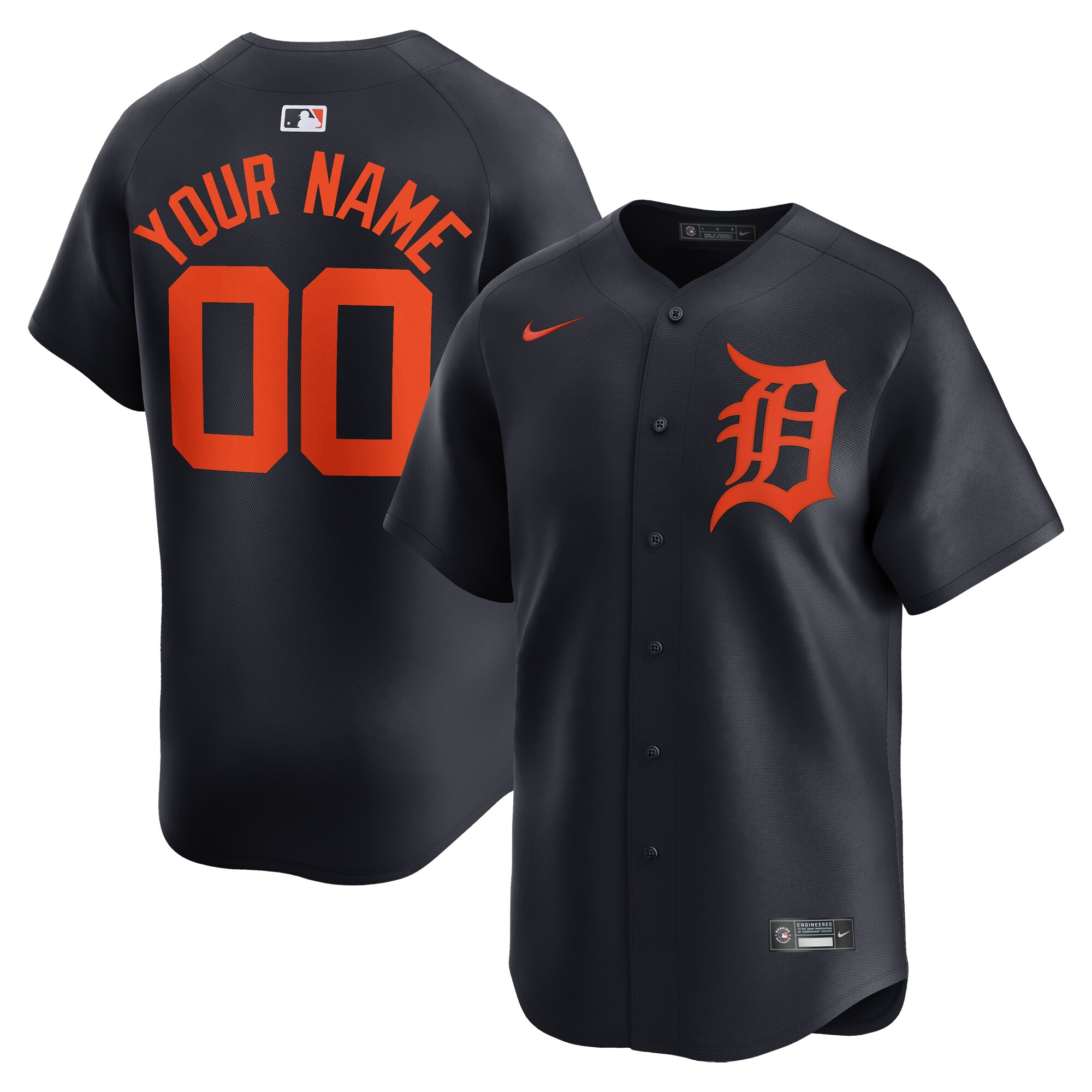 Detroit Tigers   Alternate Limited Custom Jersey\u00c2\u00a0\u00e2\u20ac\u201c Navy