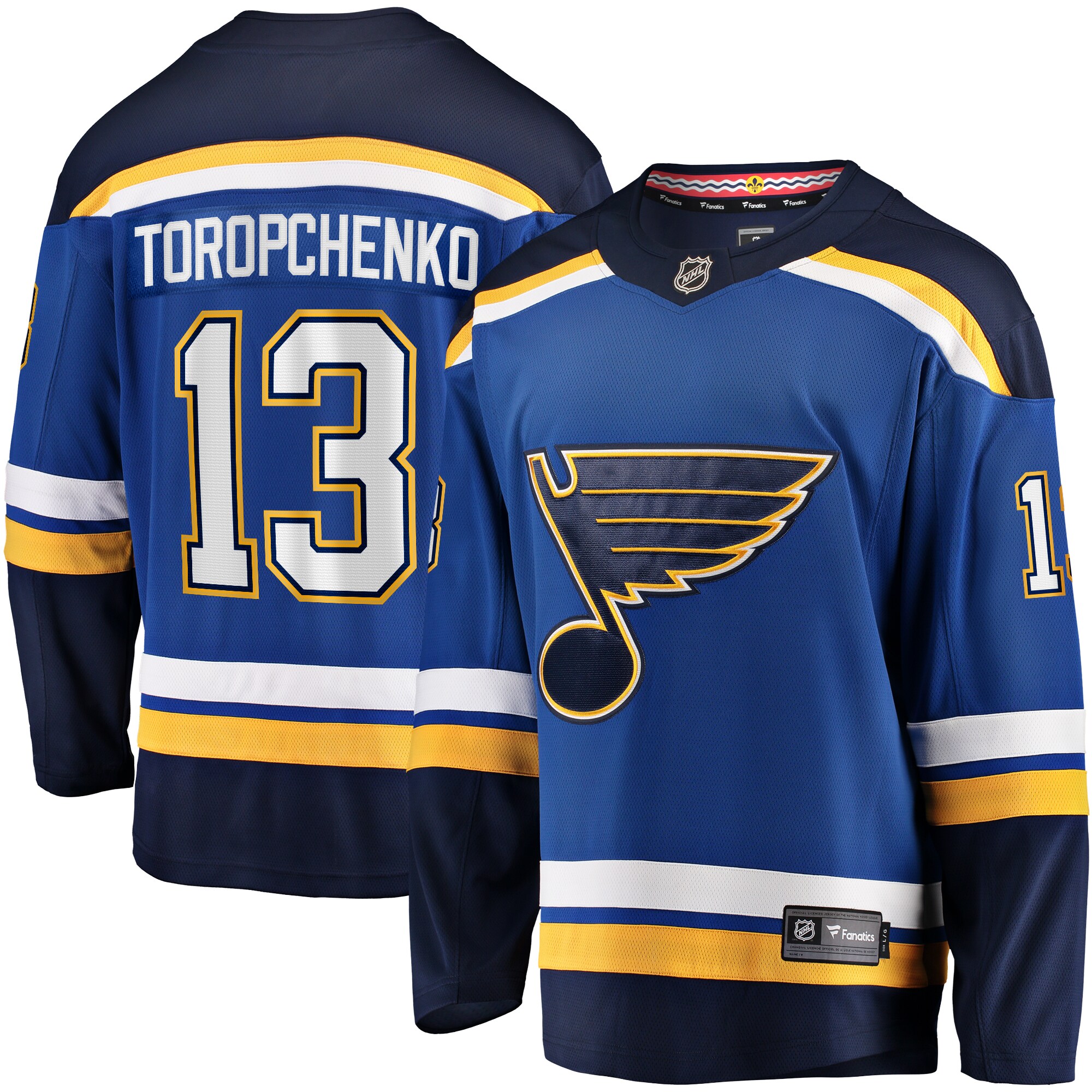 Alexey Toropchenko St. Louis Blues Fanatics Home Breakaway Jersey - Blue