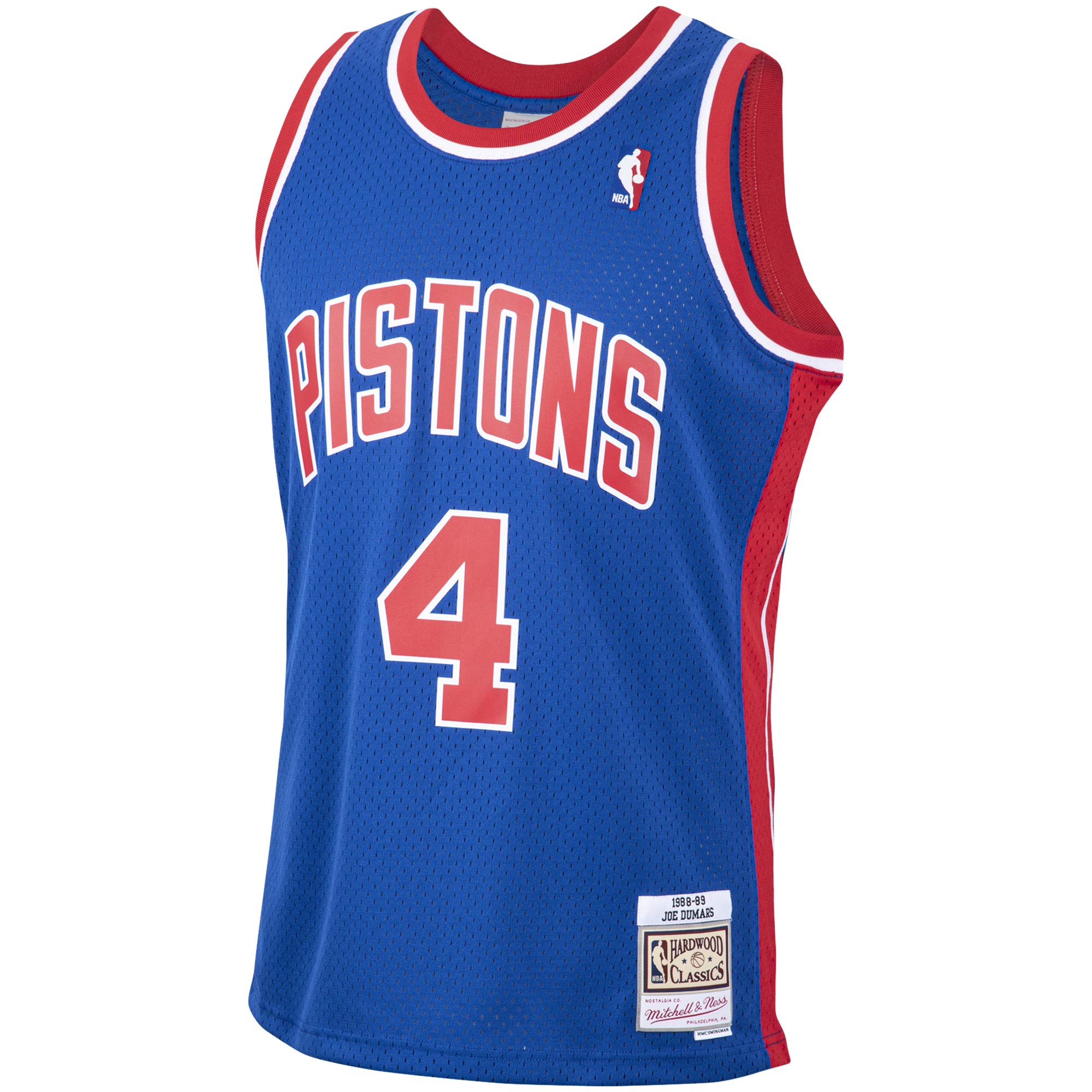Joe Dumars Detroit Pistons Mitchell & Ness 1988\/89 Hardwood Classics Swingman Jersey - Blue