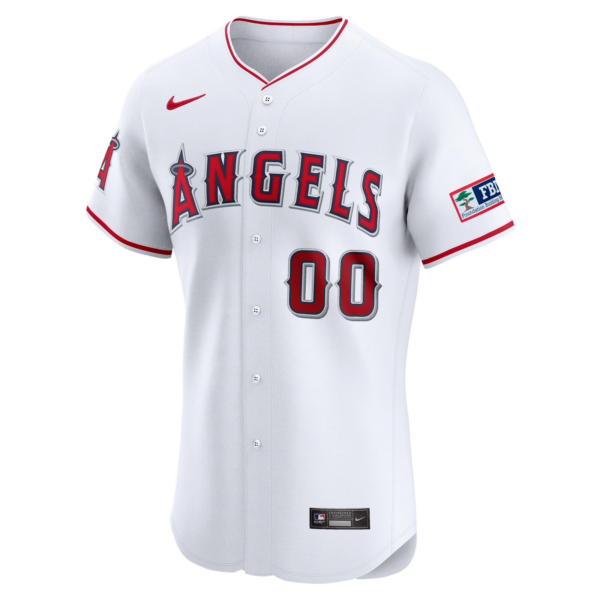 Los Angeles Angels  Home Elite Pick-A-Player Retired Roster Patch Jersey - White