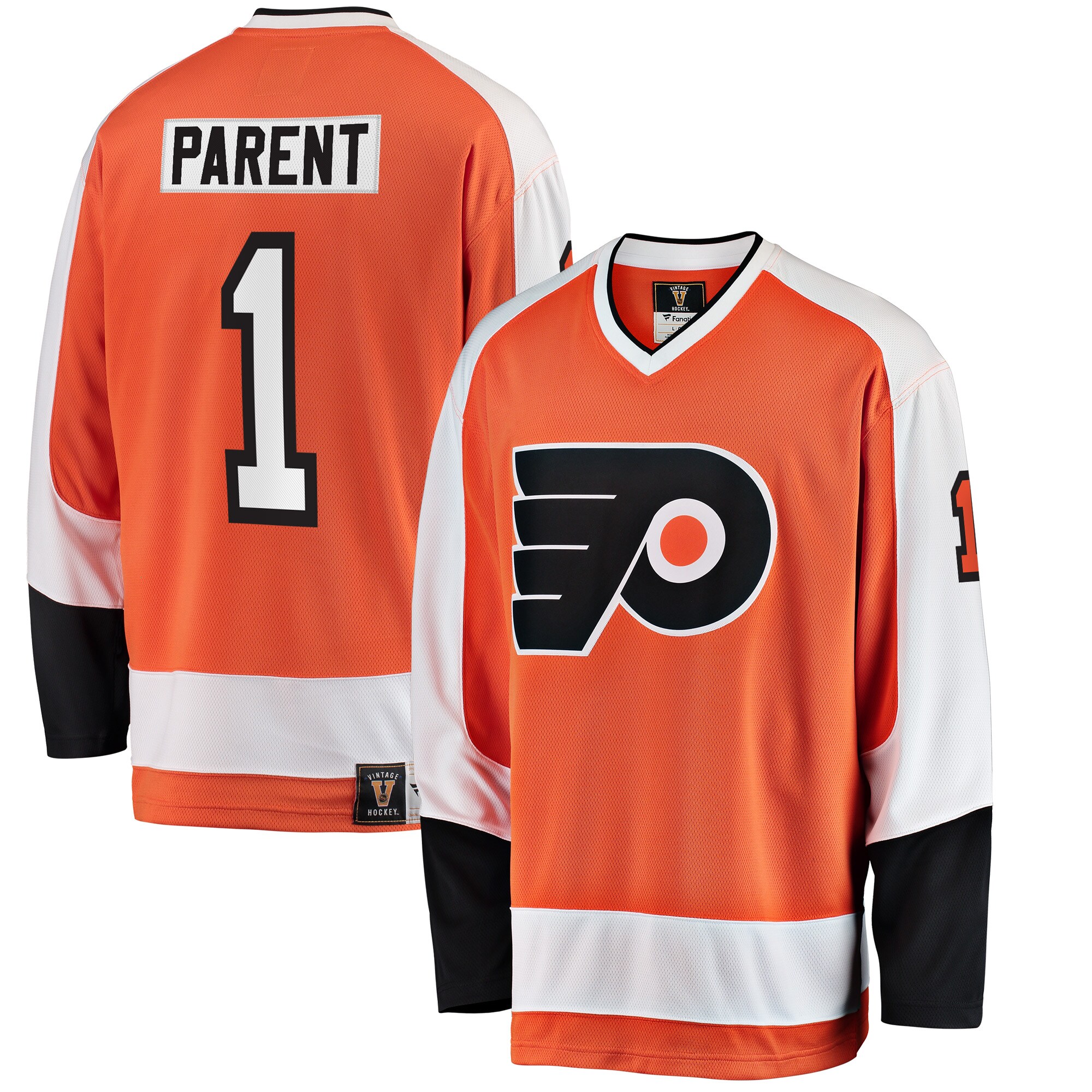 Bernie Parent Philadelphia Flyers Fanatics Premier Breakaway Retired Player Jersey - Orange