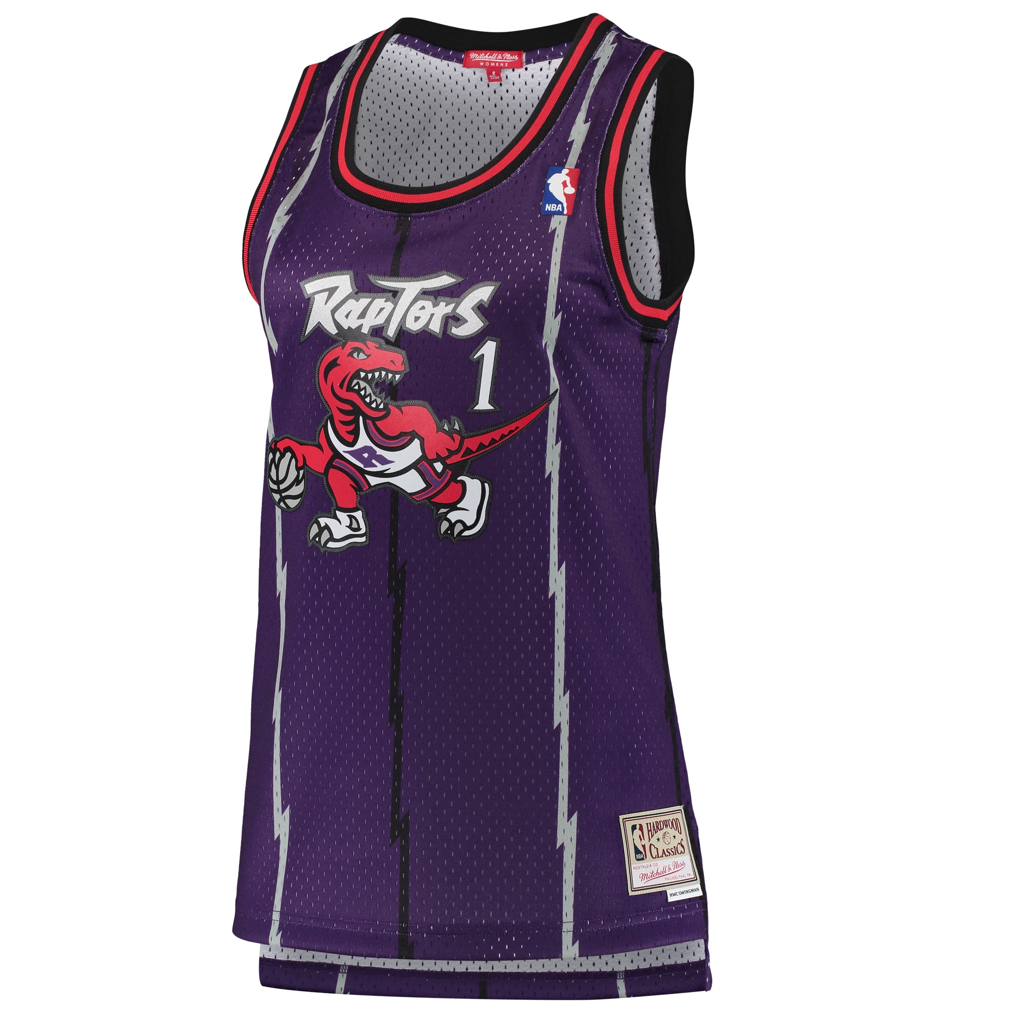 Tracy McGrady Toronto Raptors Mitchell & Ness Women's 1998\/99 Hardwood Classics Swingman Jersey - Purple