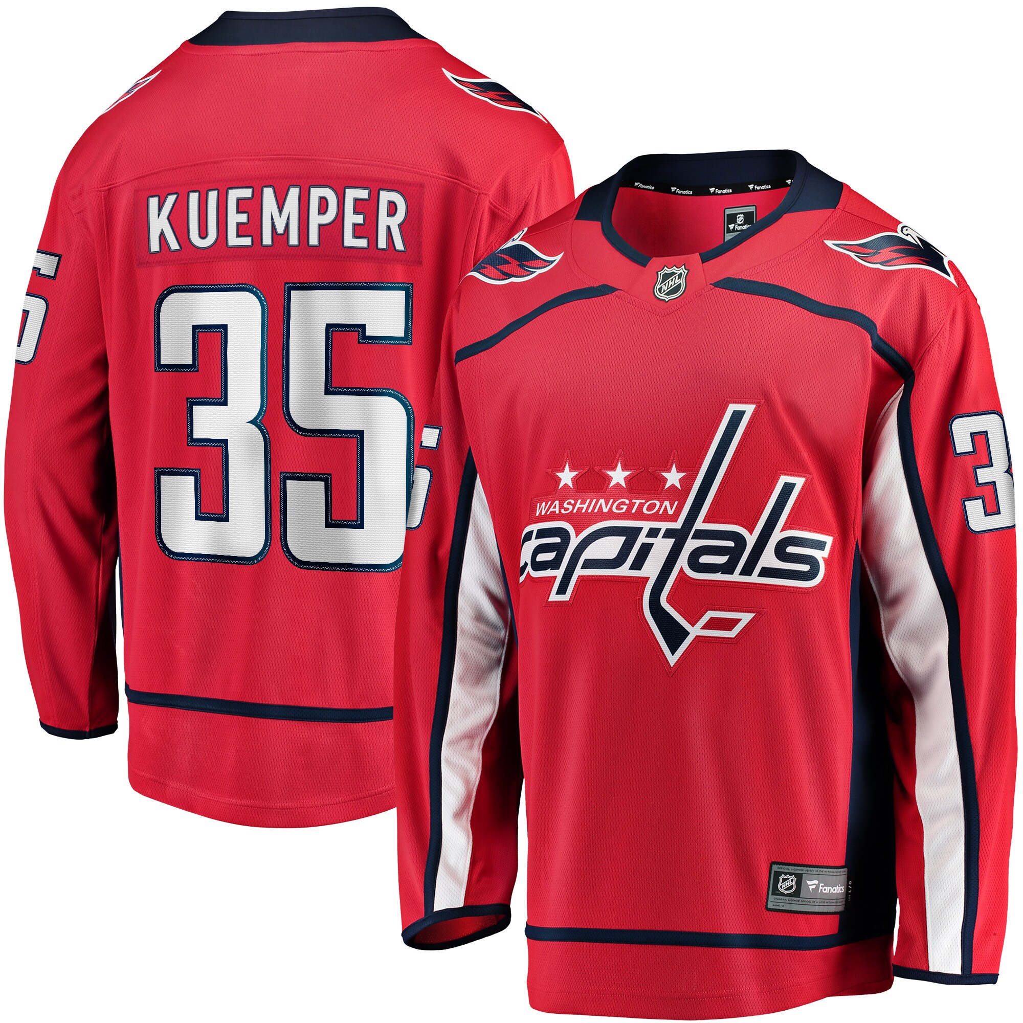 Darcy Kuemper Washington Capitals Fanatics Home Breakaway Player Jersey - Red