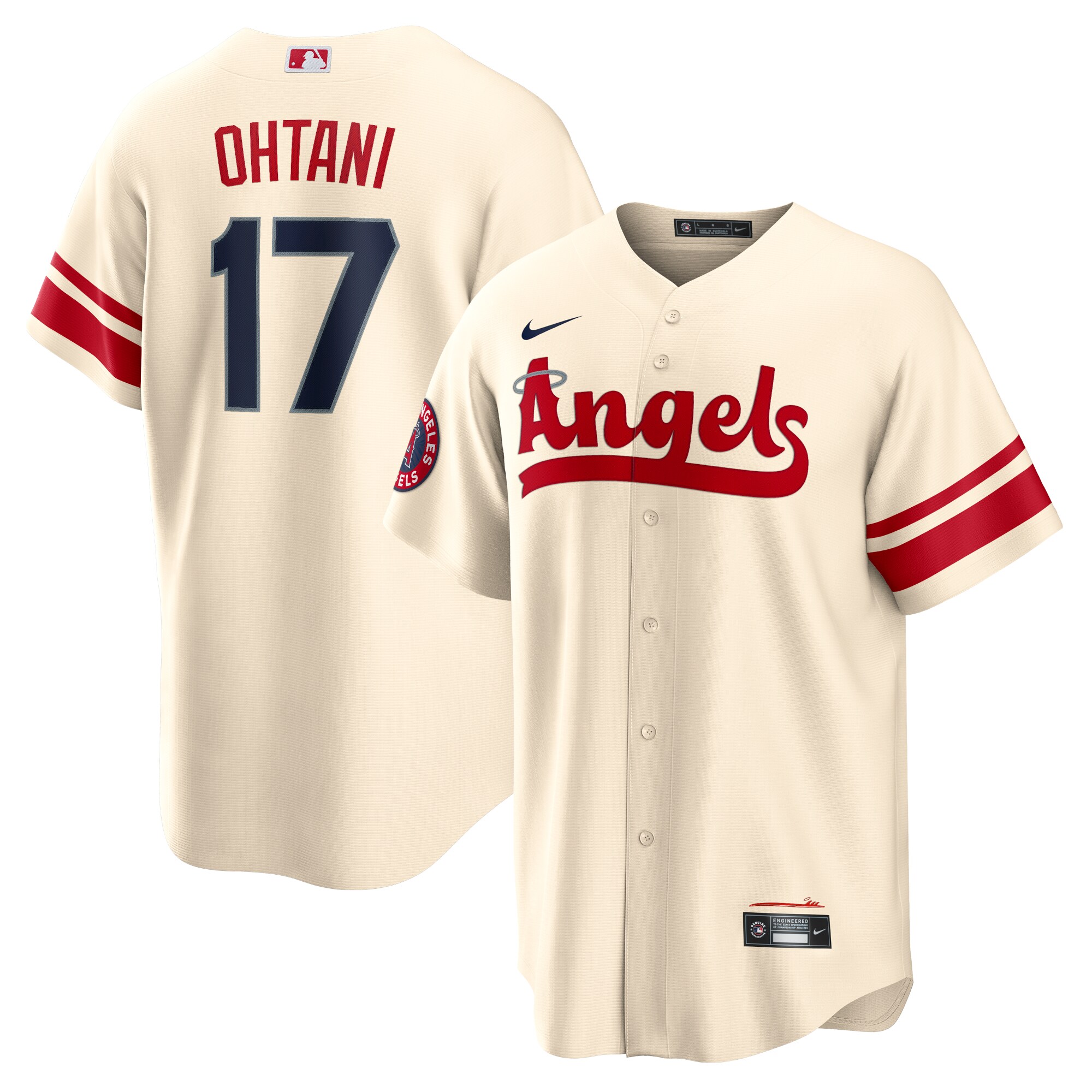 Shohei Ohtani Los Angeles Angels  City Connect Replica Player Jersey - Cream