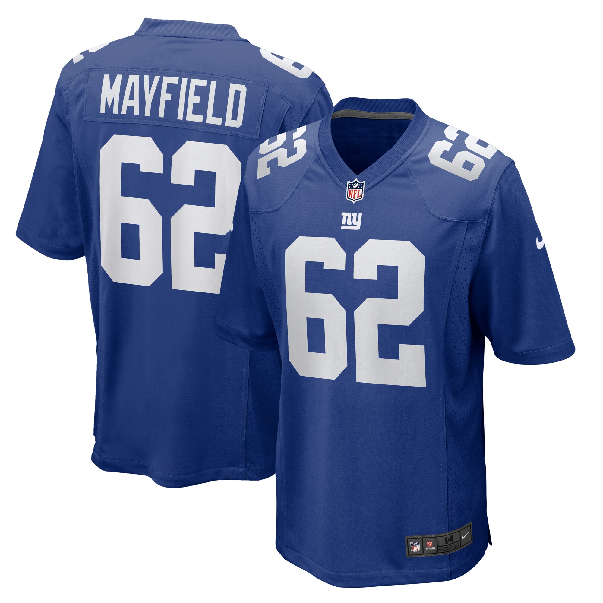 Jalen Mayfield New York Giants Nike Game Jersey - Royal