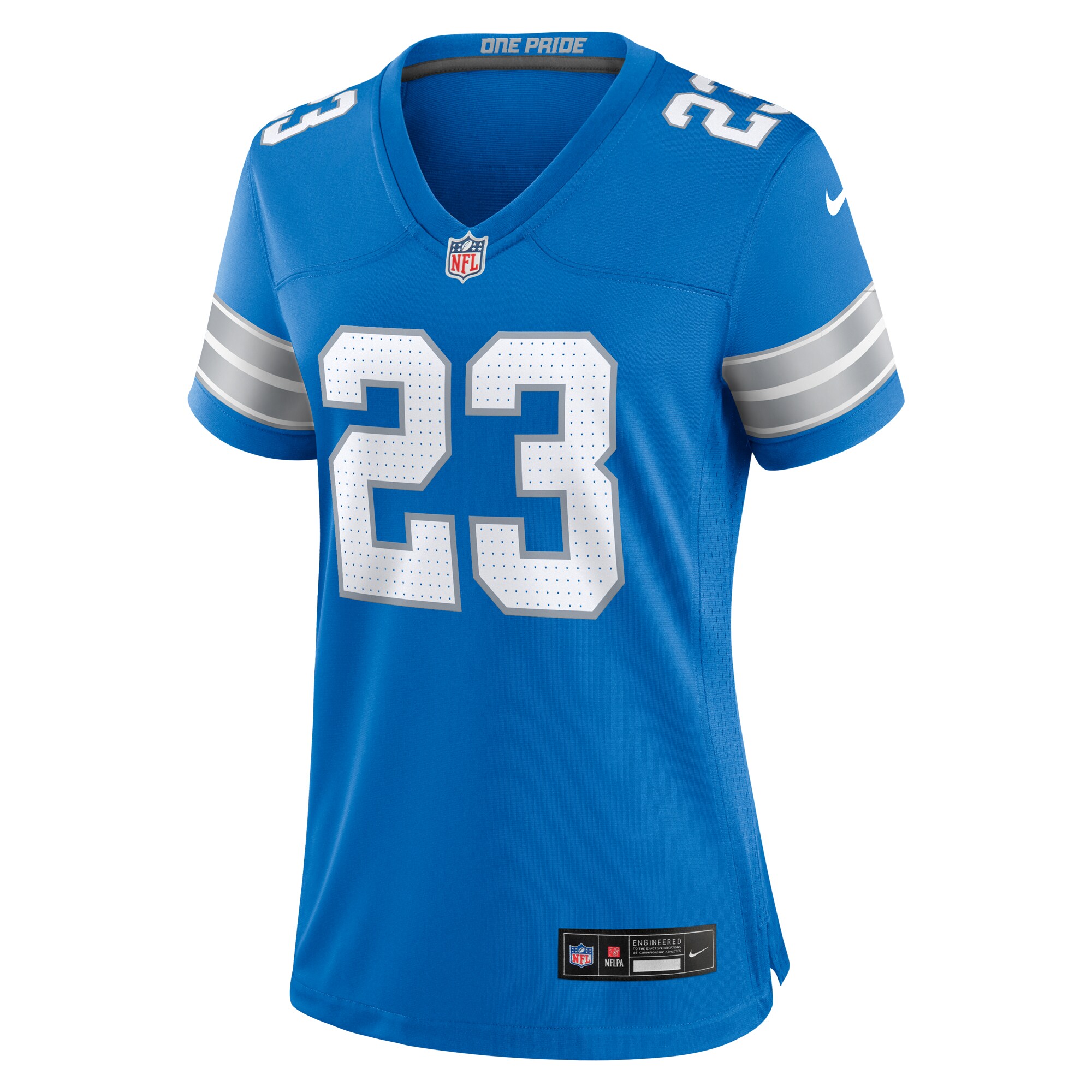 Carlton Davis III Detroit Lions  Women's Game Jersey -  Blue