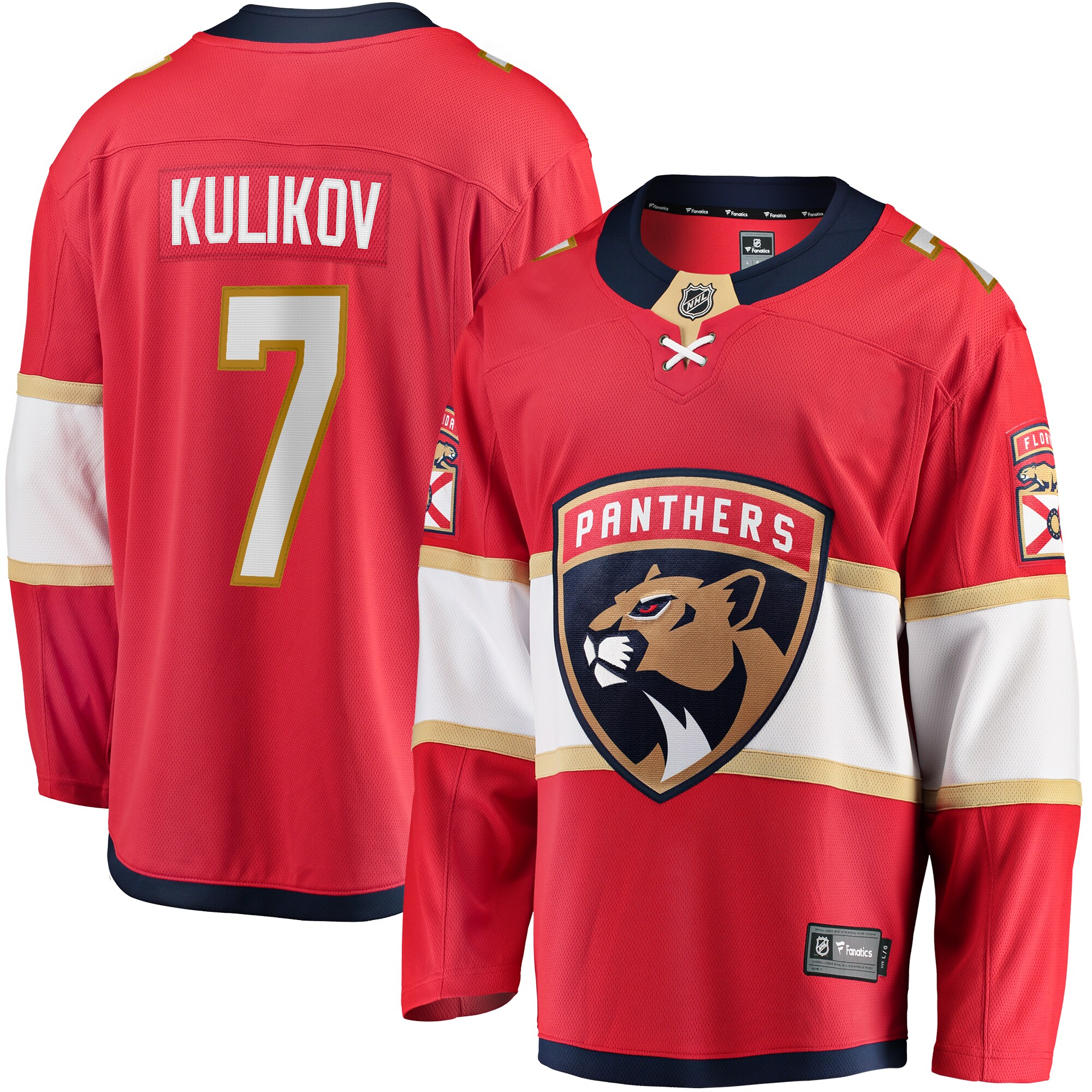 Dmitry Kulikov Florida Panthers Fanatics  Premier Breakaway Player Jersey - Red