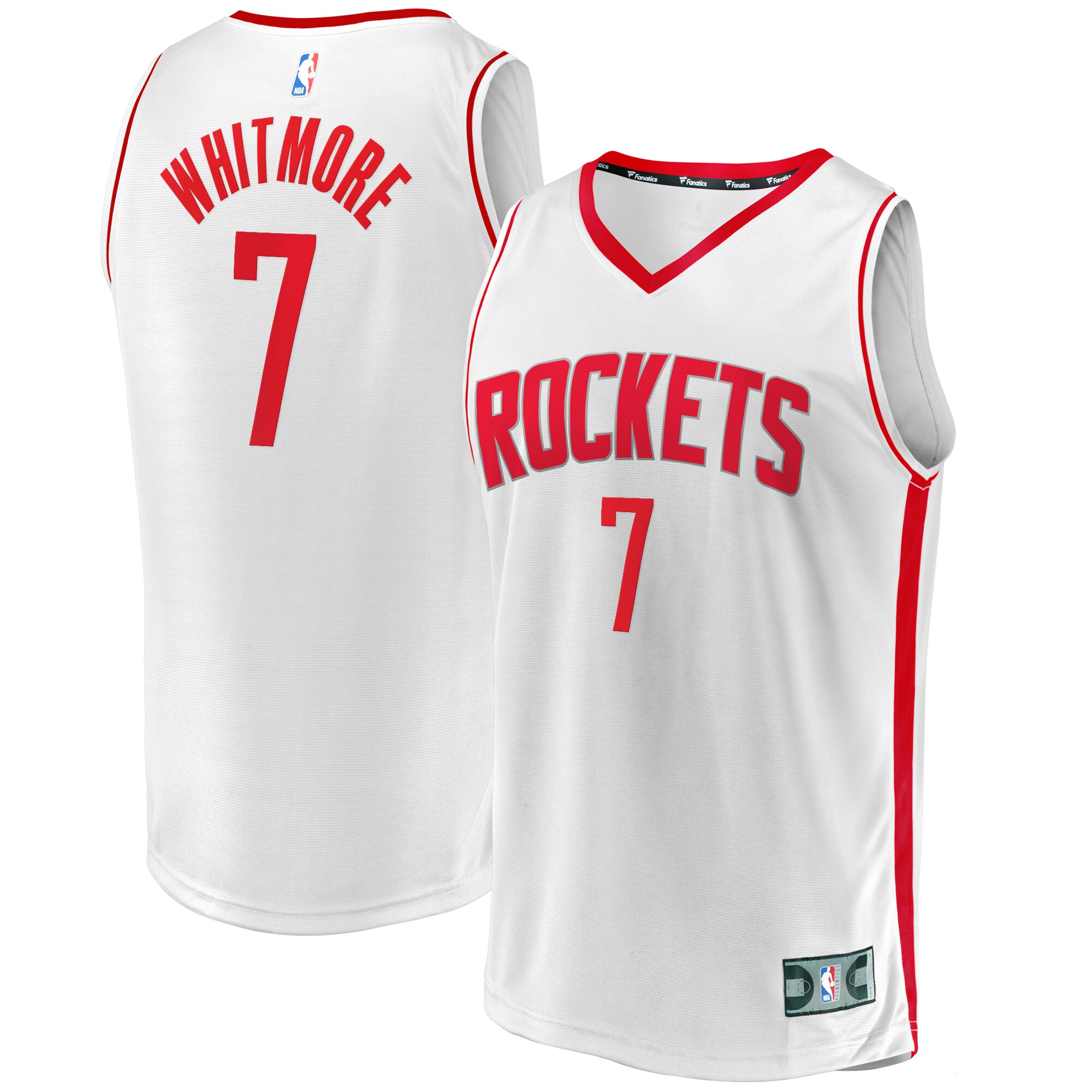 Cam Whitmore Houston Rockets Fanatics Fast Break Replica Player Jersey - Association Edition - White
