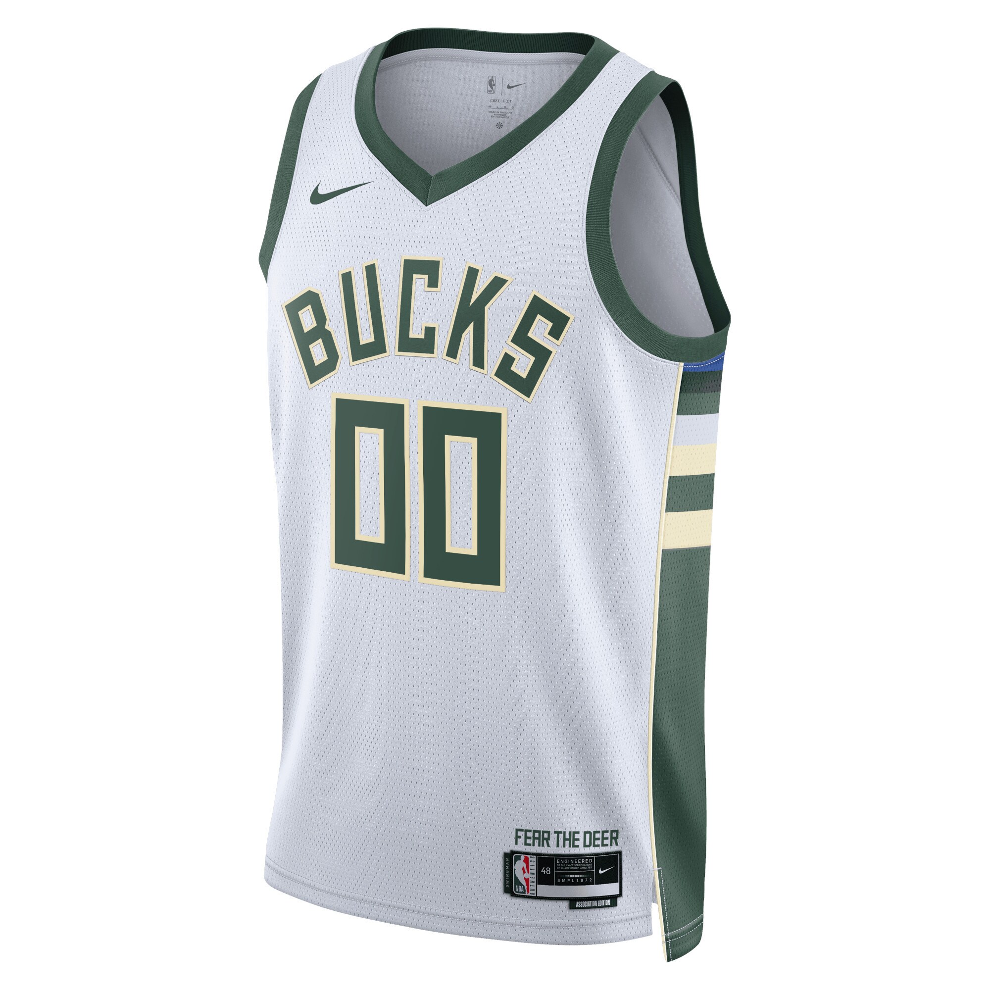Milwaukee Bucks  Unisex Swingman Custom Jersey White - Association Edition