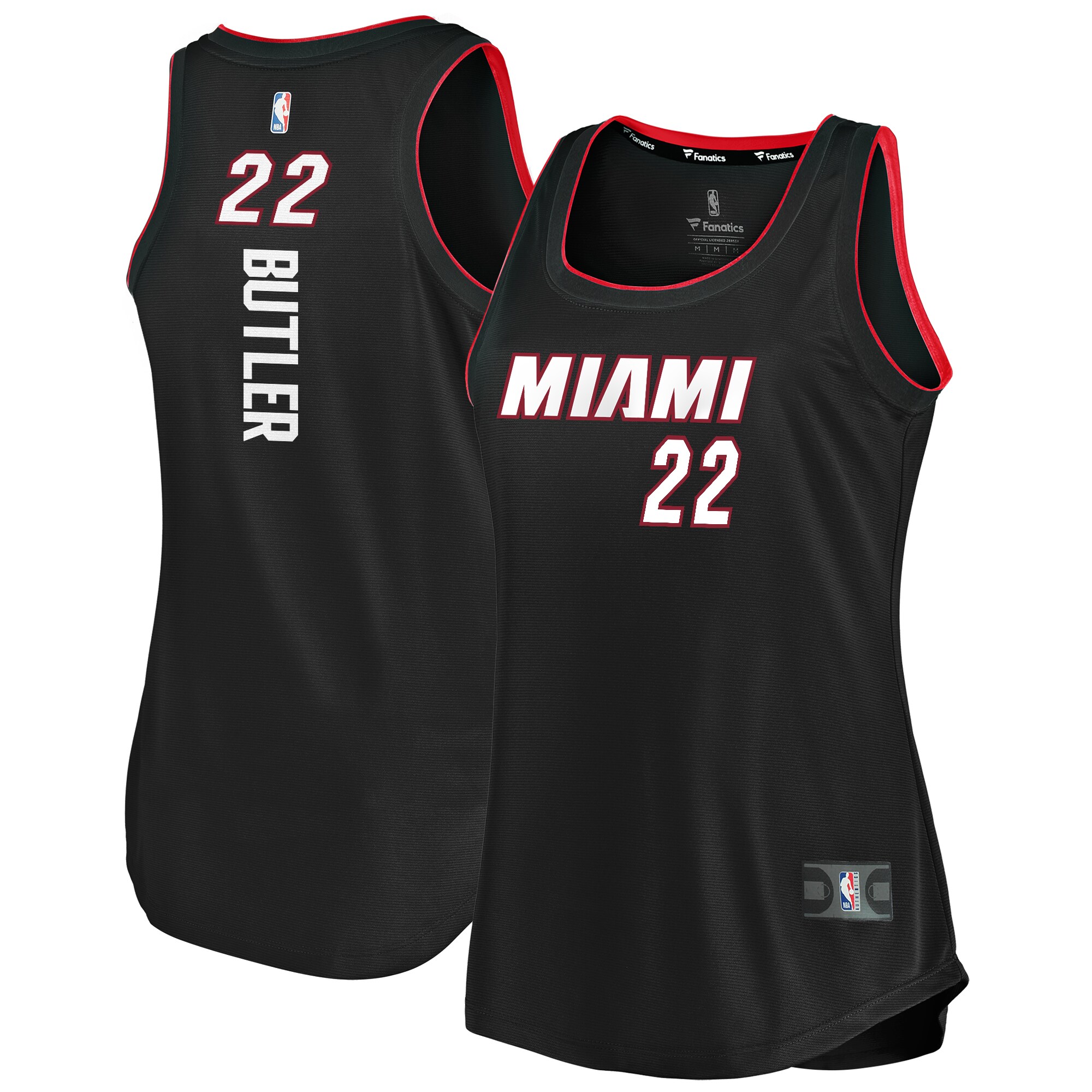 Jimmy Butler Miami Heat Fanatics Women's Fast Break Team Tank Jersey - Icon Edition - Black